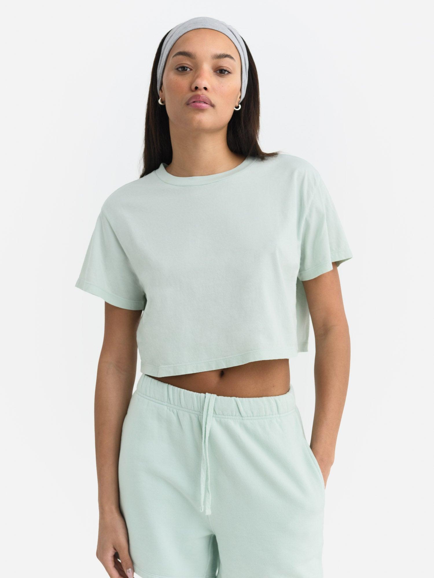 Organic Cotton Relaxed Crop Tee Female Product Image
