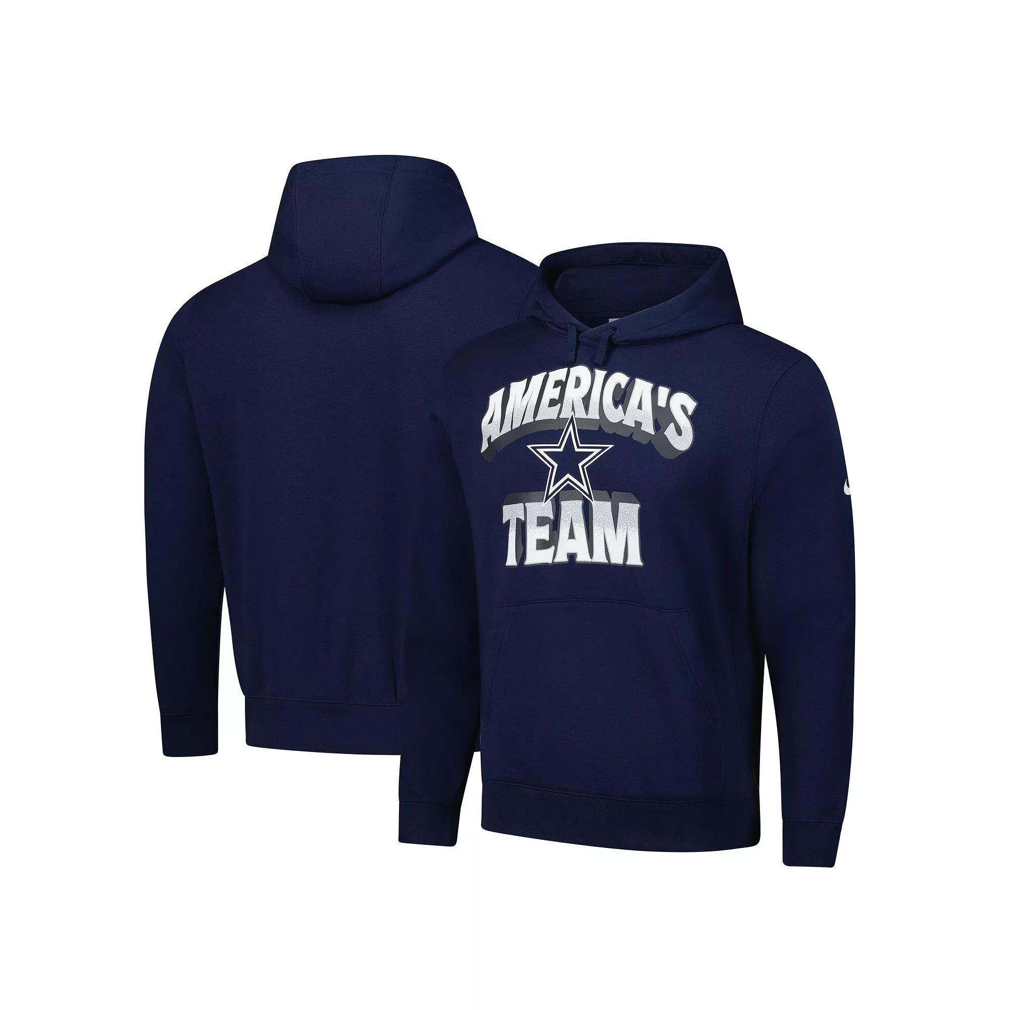 Men's Nike Navy Dallas Cowboys Local America's Team Pullover Hoodie, Size: 2XL, Blue Product Image