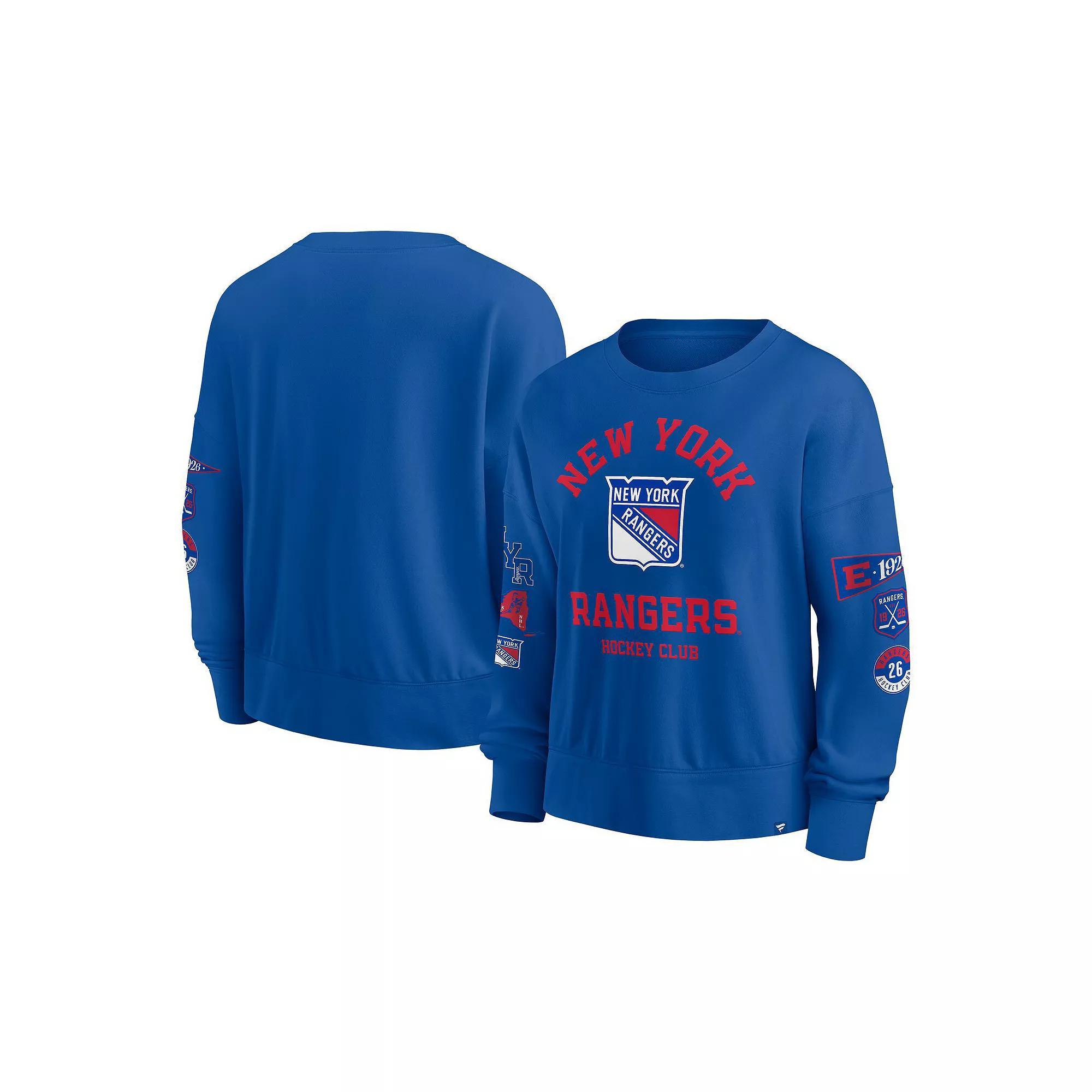 Women's Fanatics Royal New York Islanders Go Team Pullover Sweatshirt, Size: Large, Isl Blue Product Image