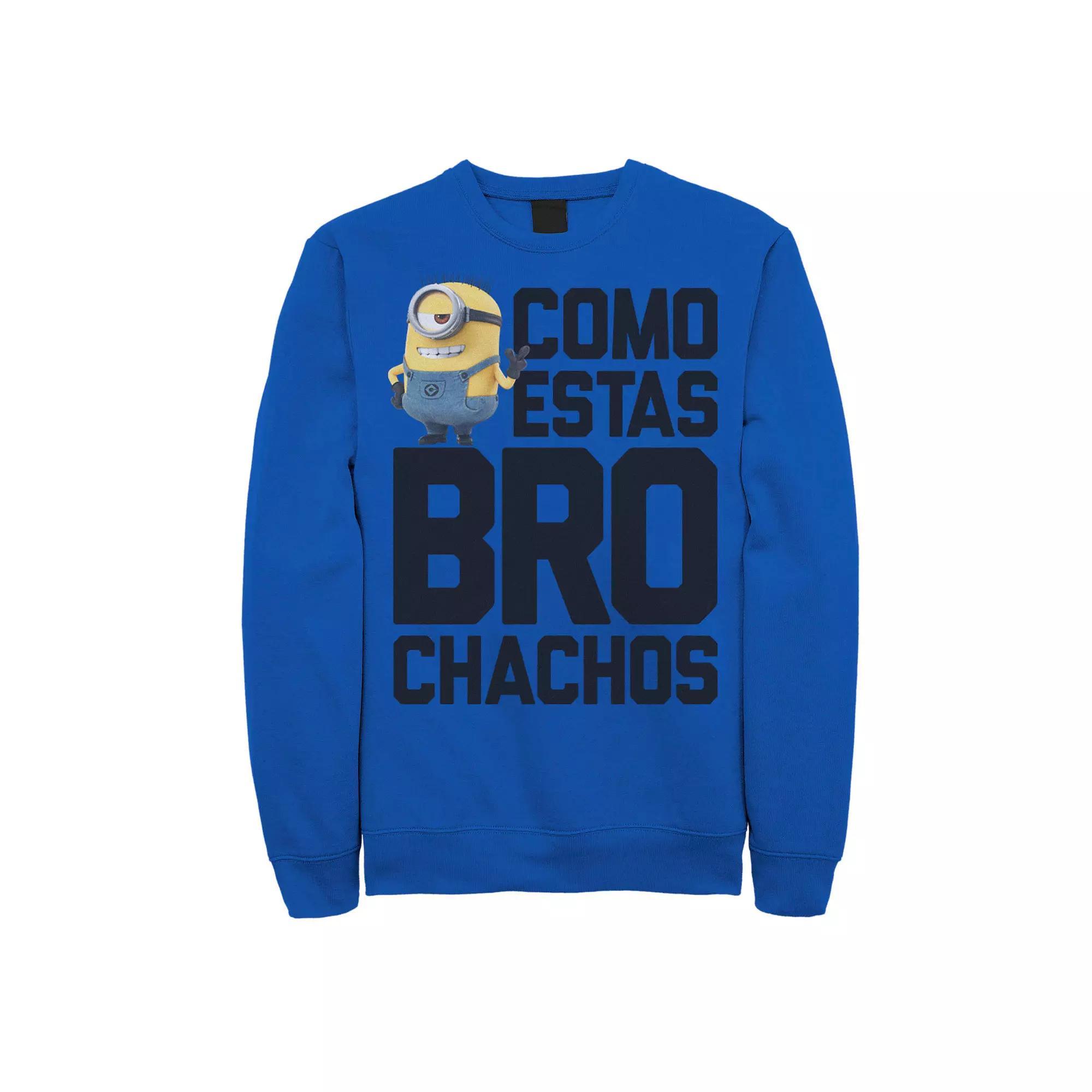 Men's Despicable Me Minions Stuart Bro Chachos Sweatshirt, Size: XXL, Royal Product Image