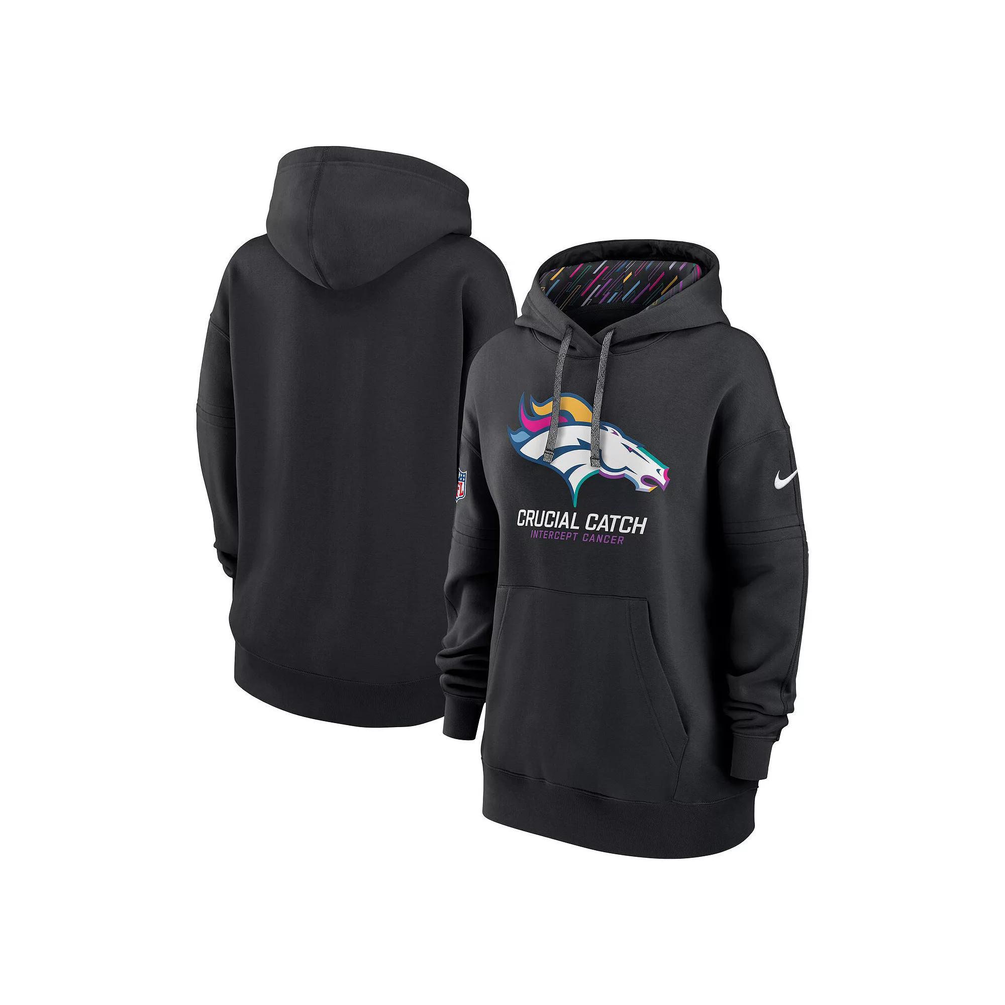 Womens Nike Denver Broncos 2024 NFL Crucial Catch Club Pullover Hoodie Product Image