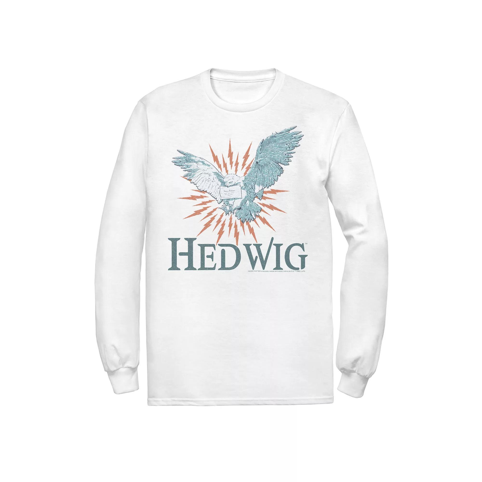 Men's Harry Potter Hedwig Tee, Size: Large, White Product Image