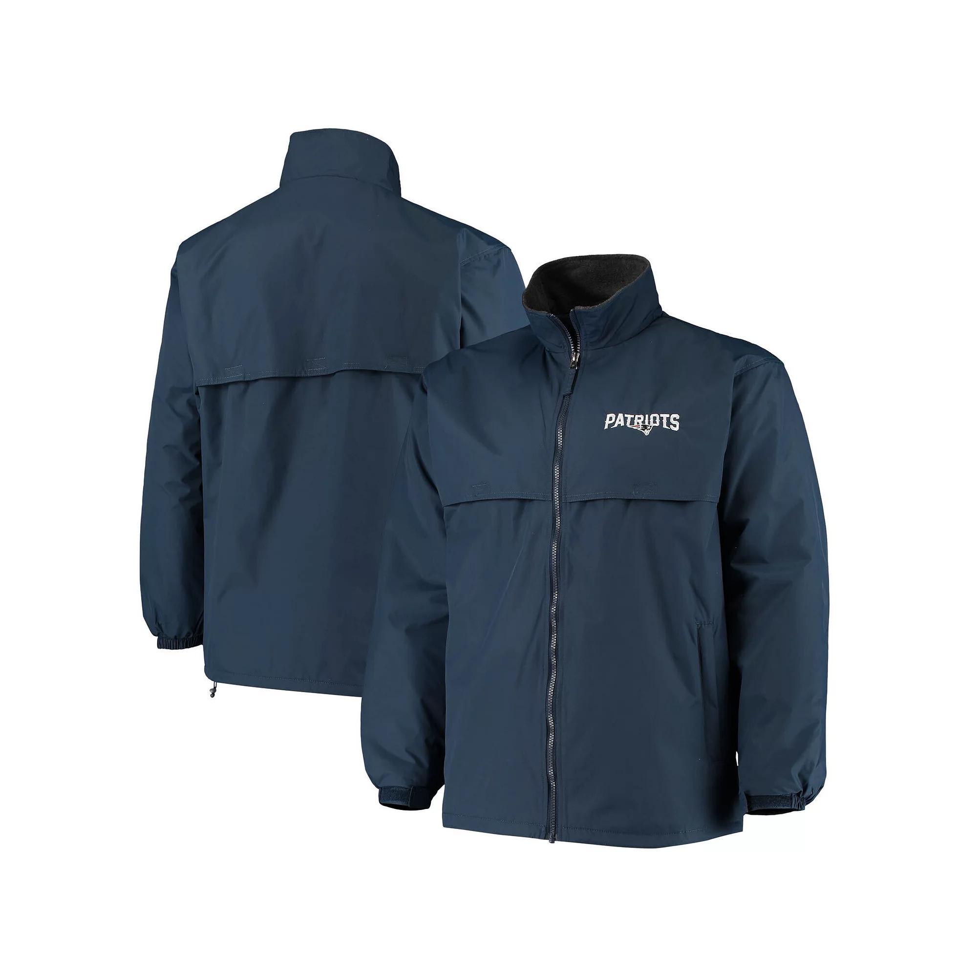 Men's Dunbrooke Navy New England Patriots Triumph Fleece Full-Zip Jacket, Size: Large, Blue Product Image