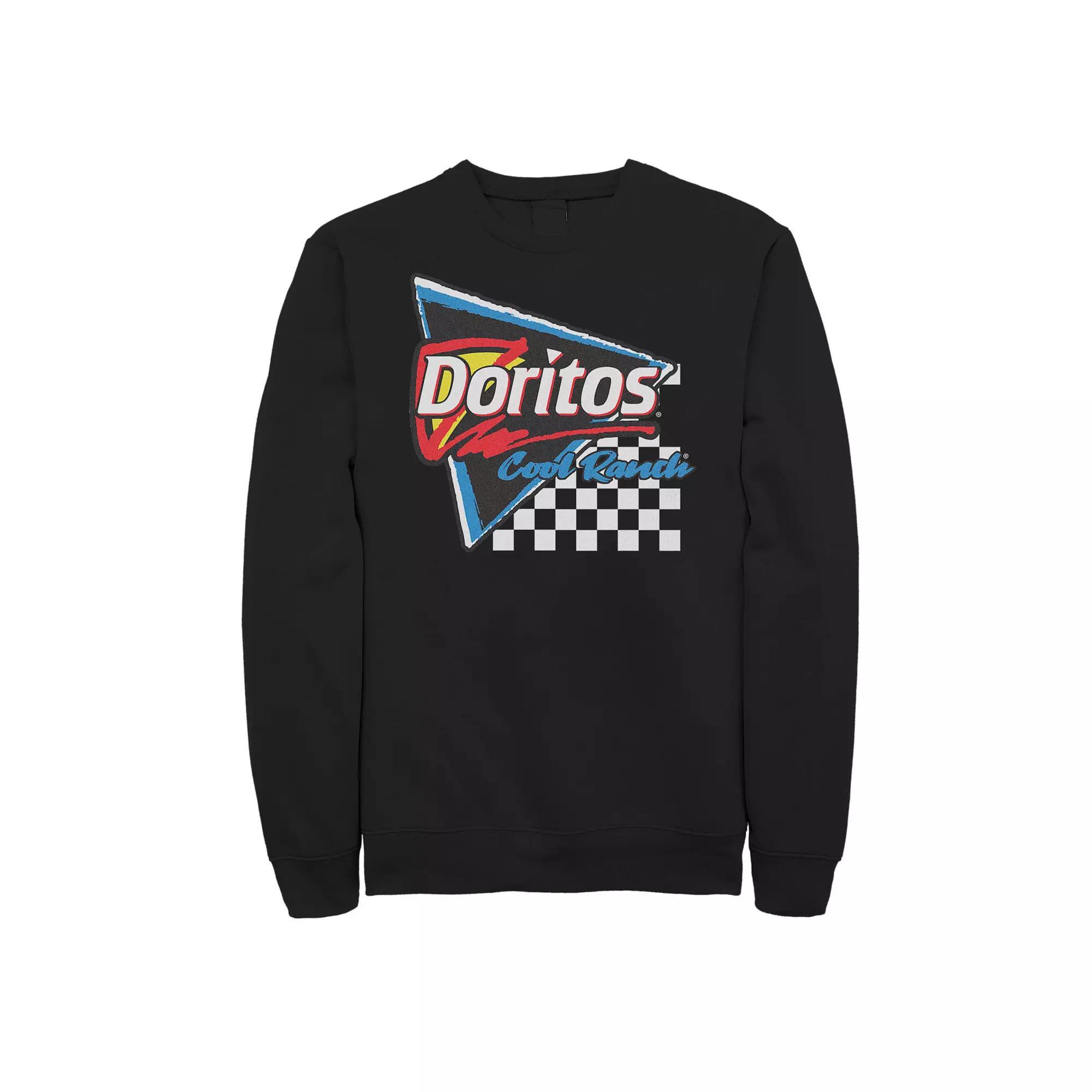 Big & Tall Doritos Cool Ranch Racing Flag Triangle Sweatshirt, Men's, Size: 5XB, Black Product Image