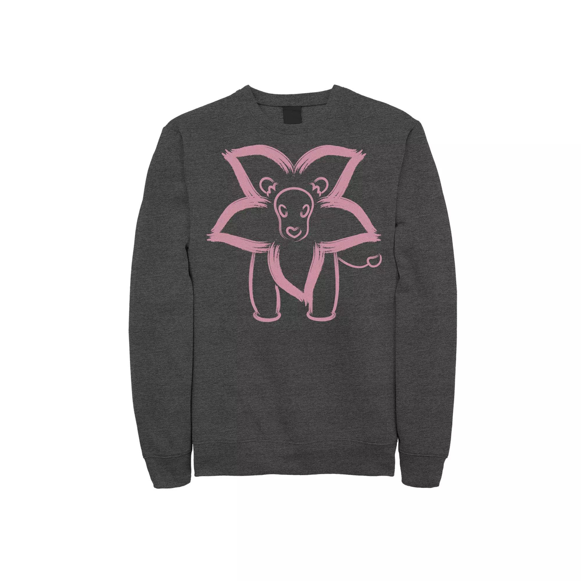 Men's Marvel Spider-Man Spiderverse Animals Talk Graphic Fleece Pullover, Size: Small, Black Product Image