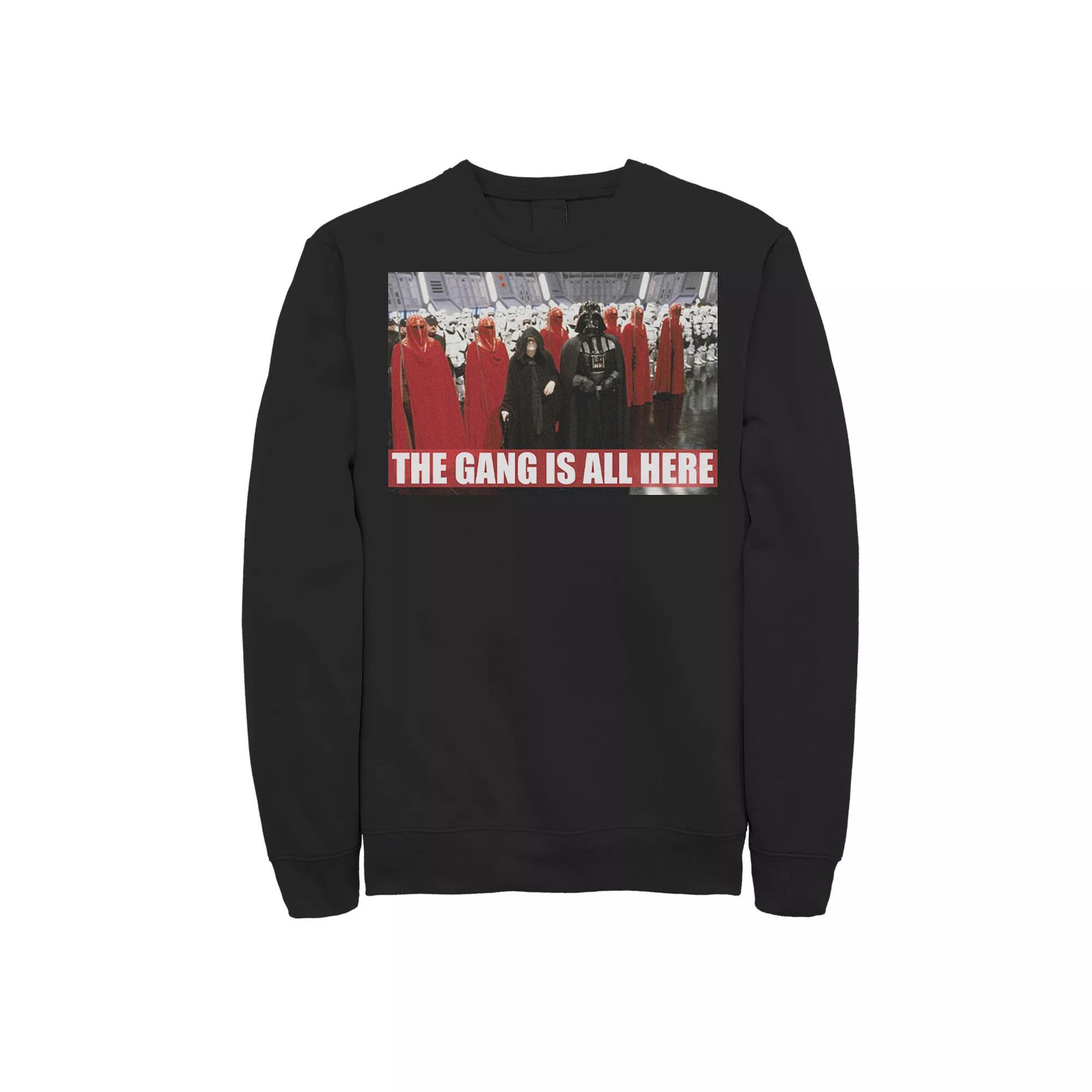 Men's Star Wars The Gang Is All Here Sweatshirt, Size: XL, Black Product Image