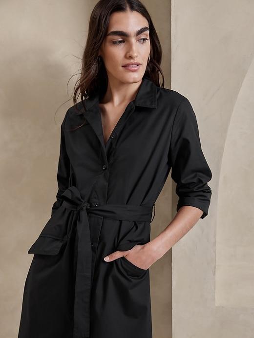 Poplin Midi Shirtdress Product Image