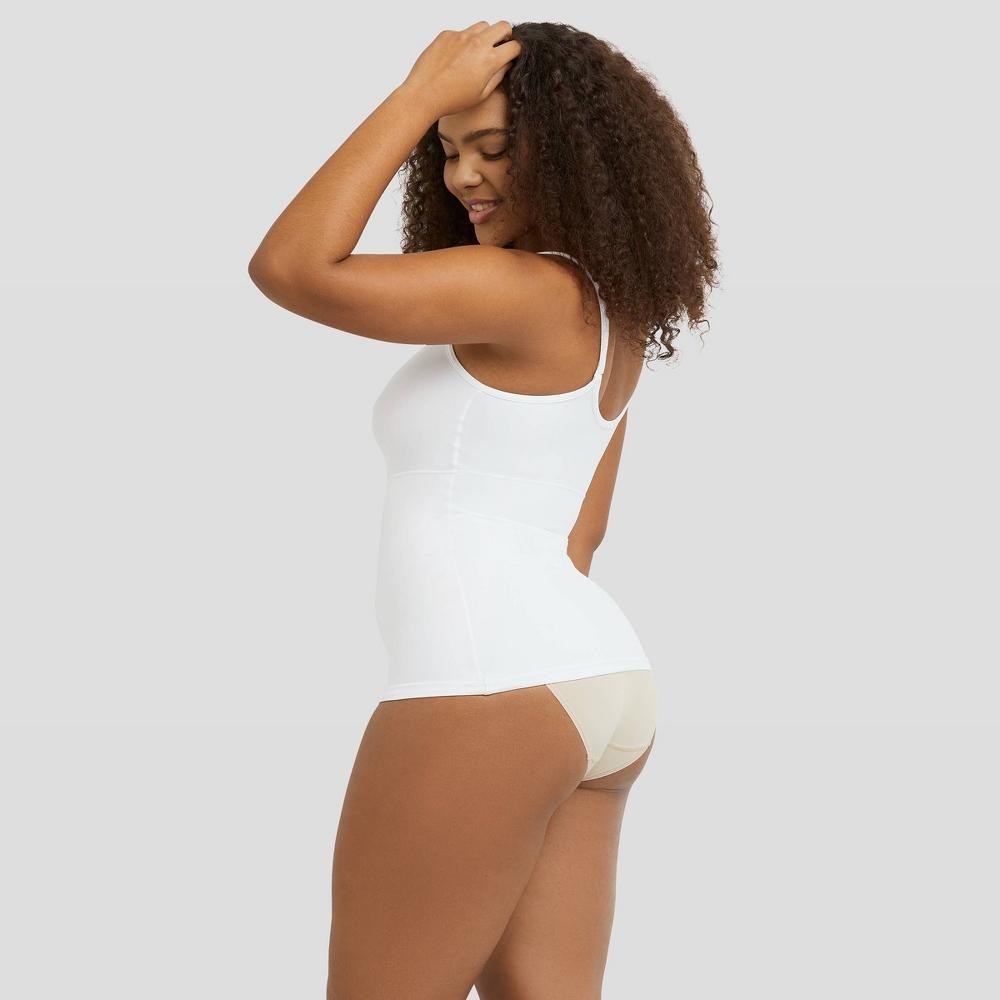 Maidenform Self Expressions Womens Suddenly Skinny Tailored Cami 489 - White XXL: Medium Control Shapewear Camisole Product Image