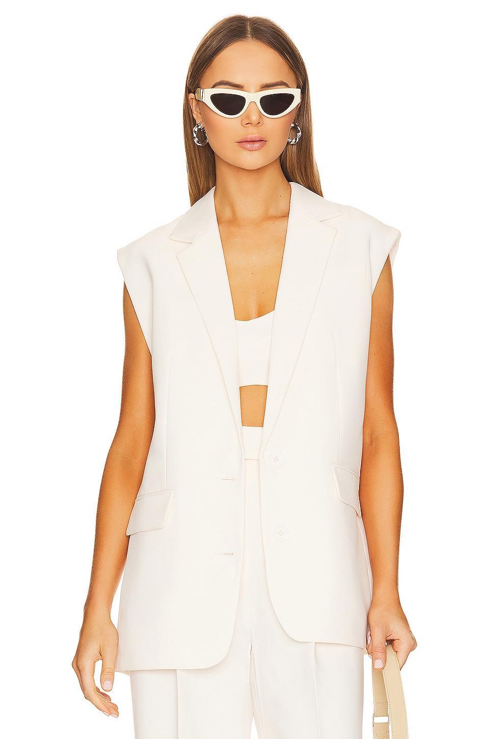 Irena Sleeveless Tailored Blazer Shona Joy Product Image