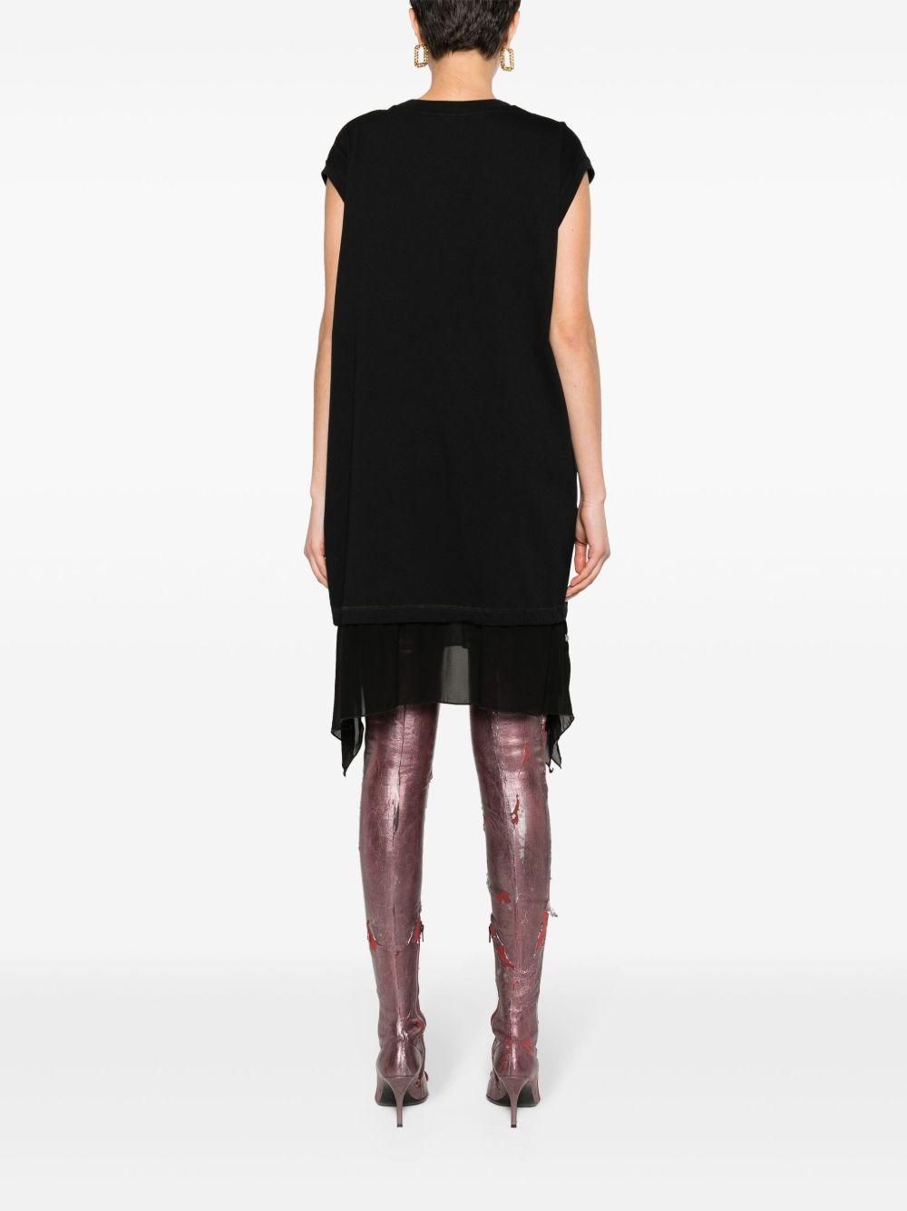 asymmetric cotton T-shirt dress Product Image