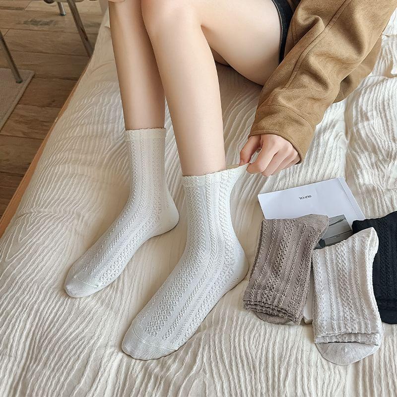 Plain Crew Socks Product Image