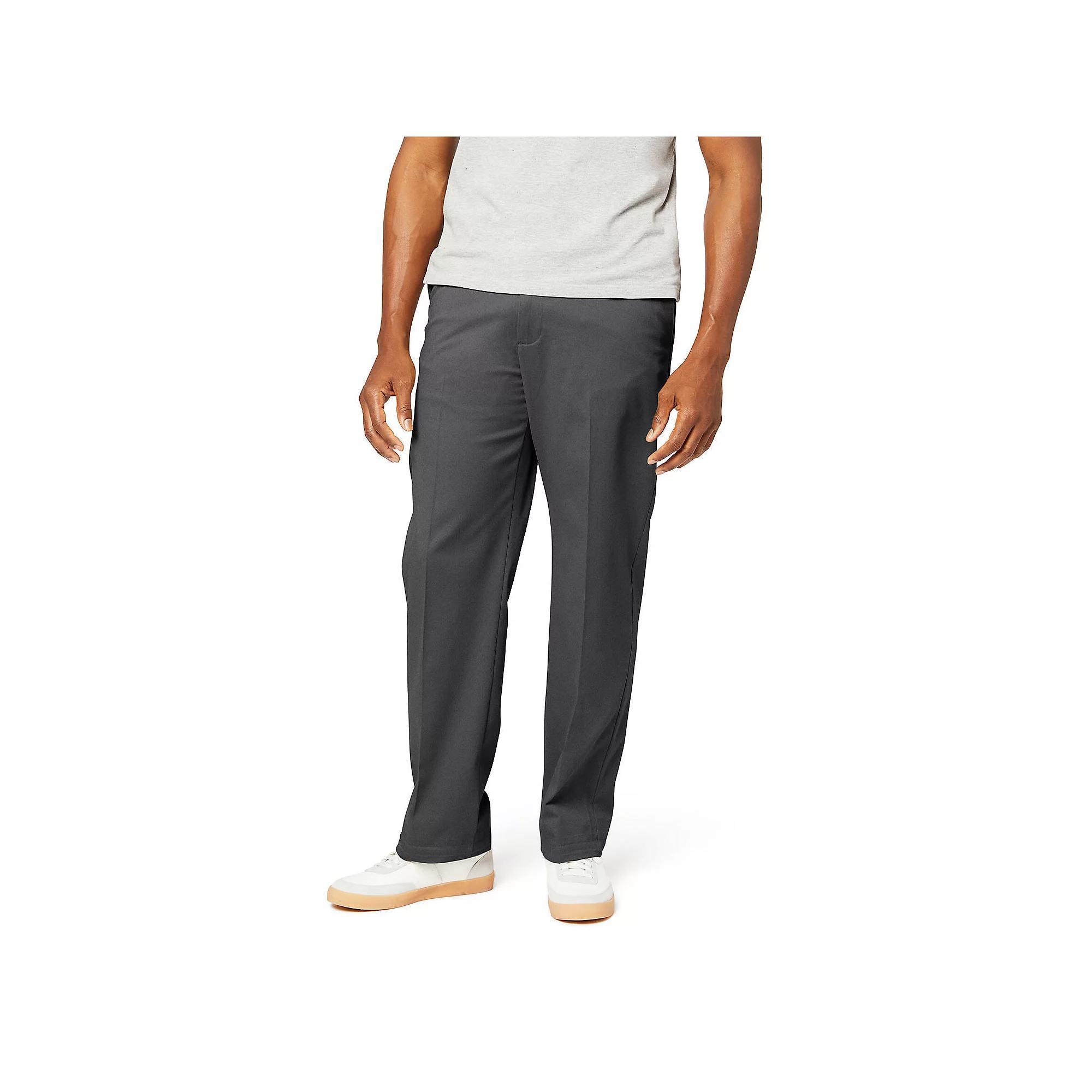 Men's Dockers® Stretch Easy Khaki Classic-Fit Flat-Front Pants, Size: 34 X 32, Storm Grey Product Image