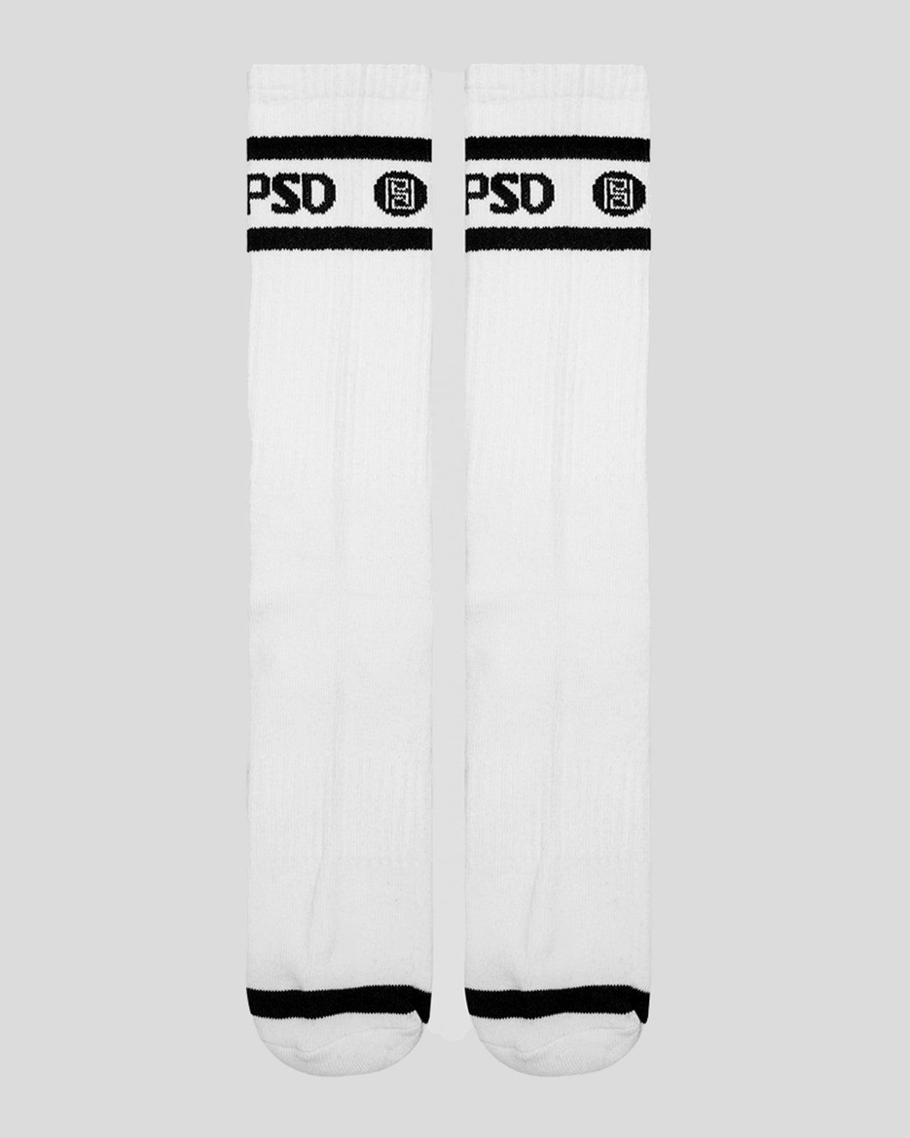 3 Pack - Logo Stripe Crew - White Male Product Image