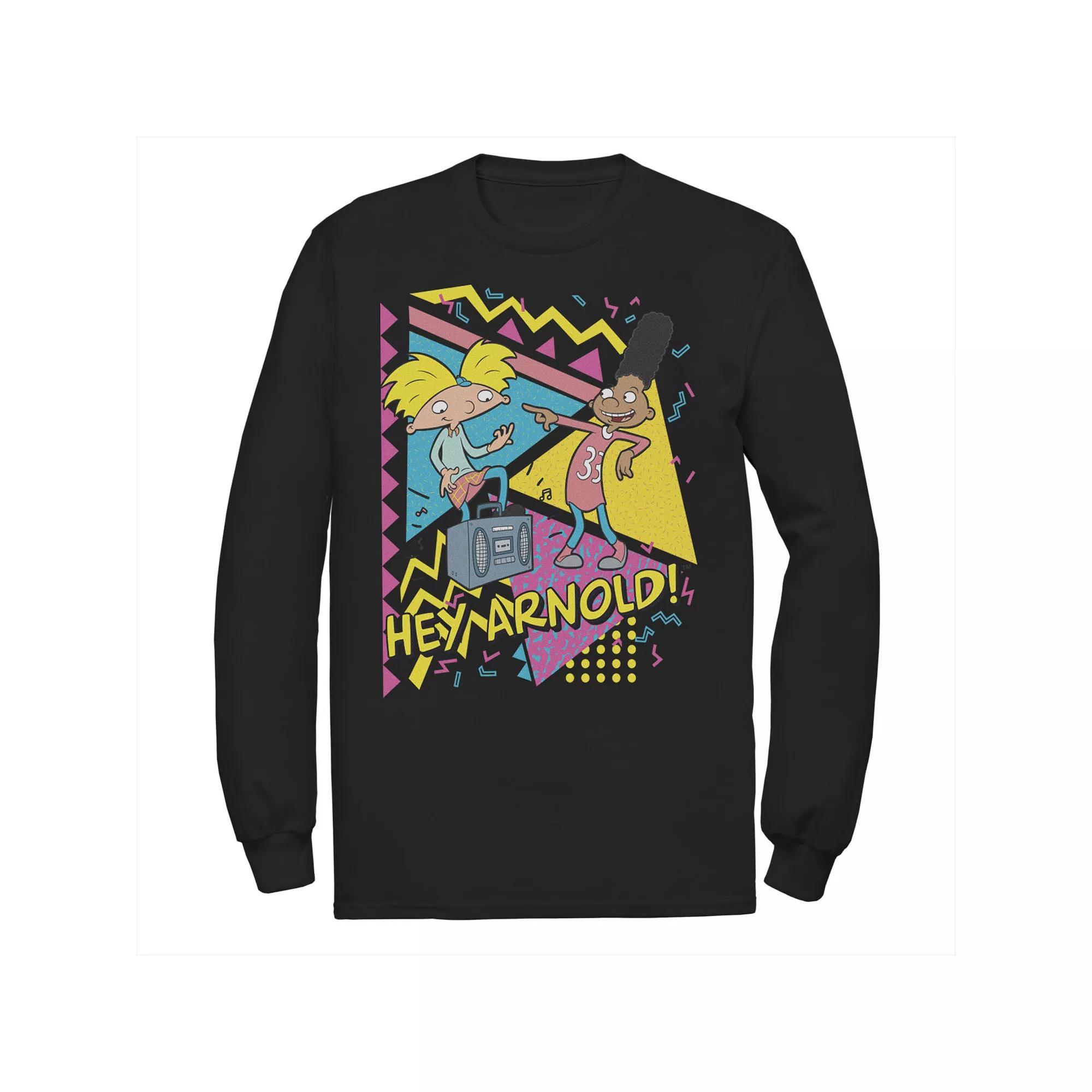 Men's Nickelodeon Hey Arnold Gerald Best Friends Boombox Tee, Size: Small, Black Product Image