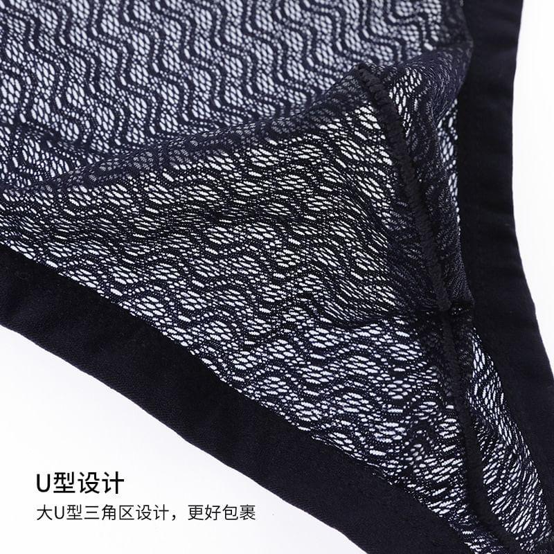 Plain Mesh Thong Product Image