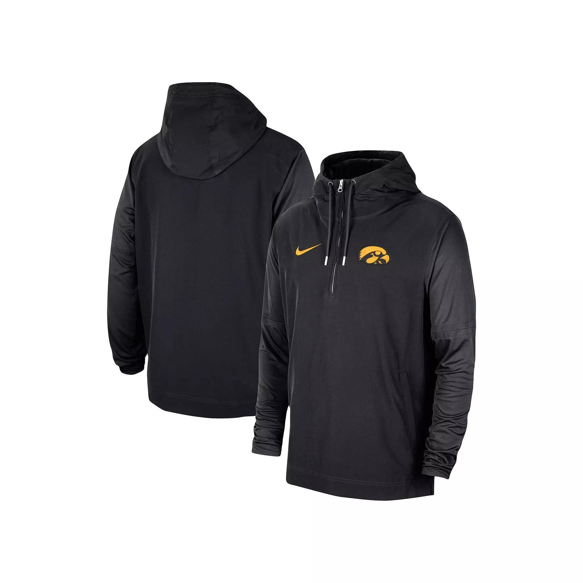 Men's Nike Crimson Oklahoma Sooners 2023 Coach Half-Zip Hooded Jacket, Size: XL, Red Product Image