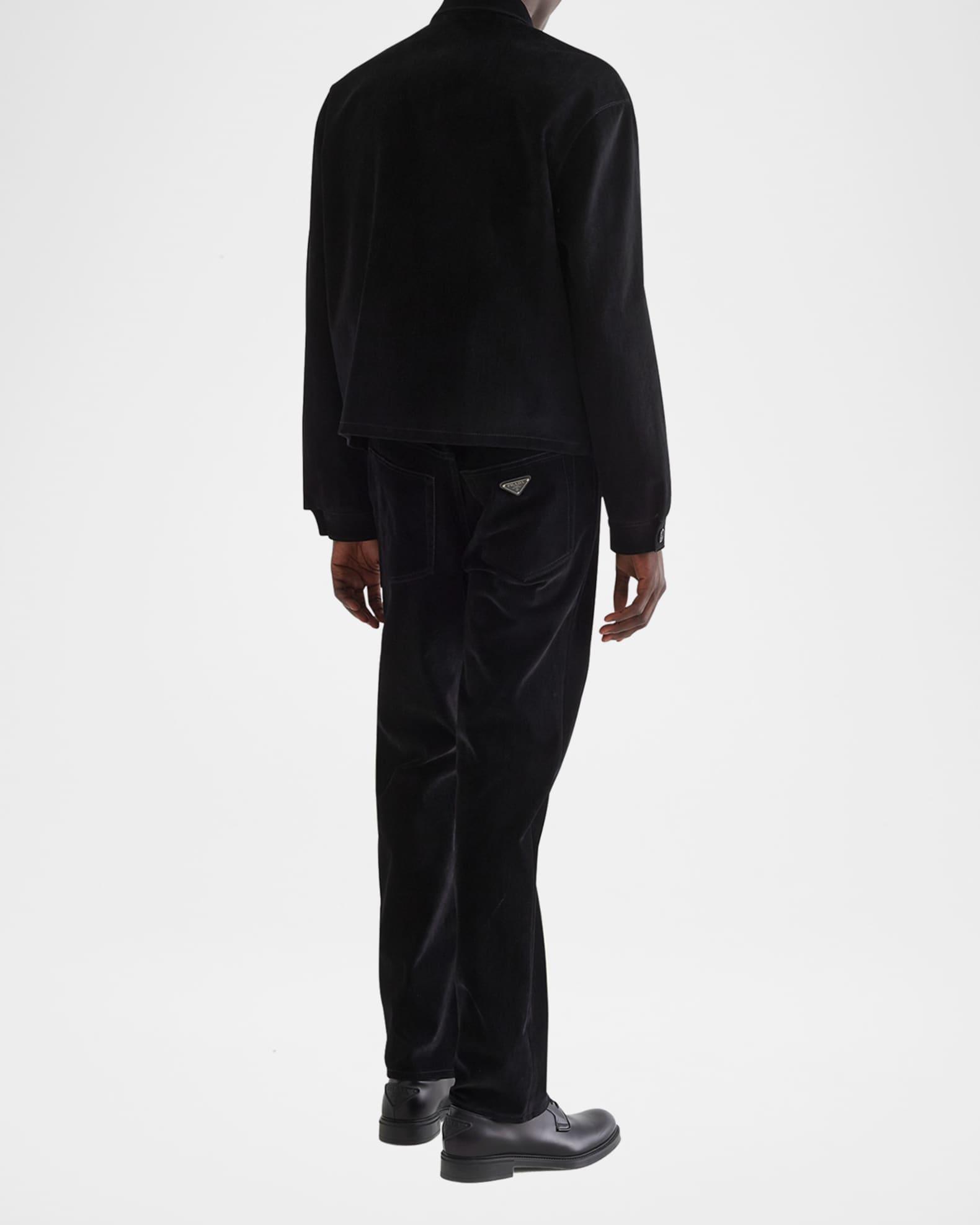 Men's Velvet Denim Blouson Jacket Product Image