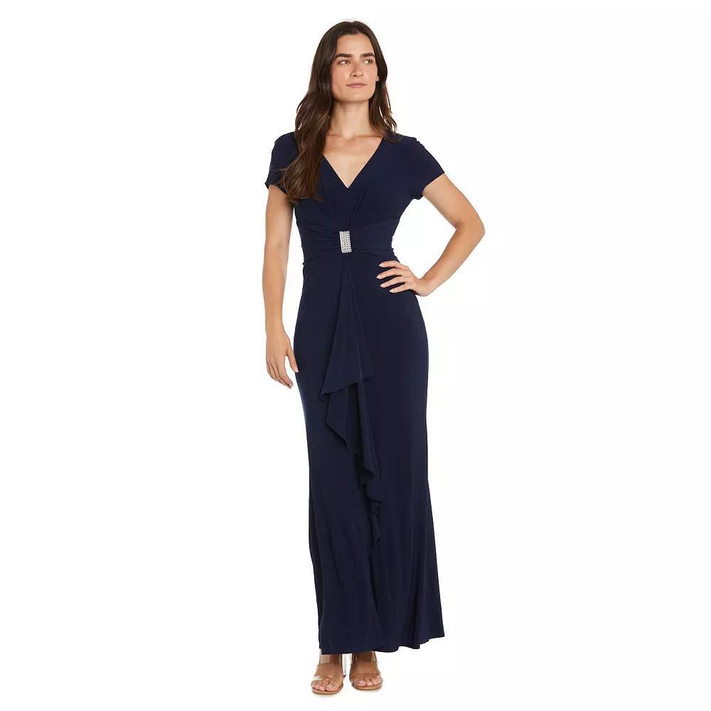 Women's R&M Richards Sculpt Waist Fit & Flare Dress, Size: 16, Blue Product Image