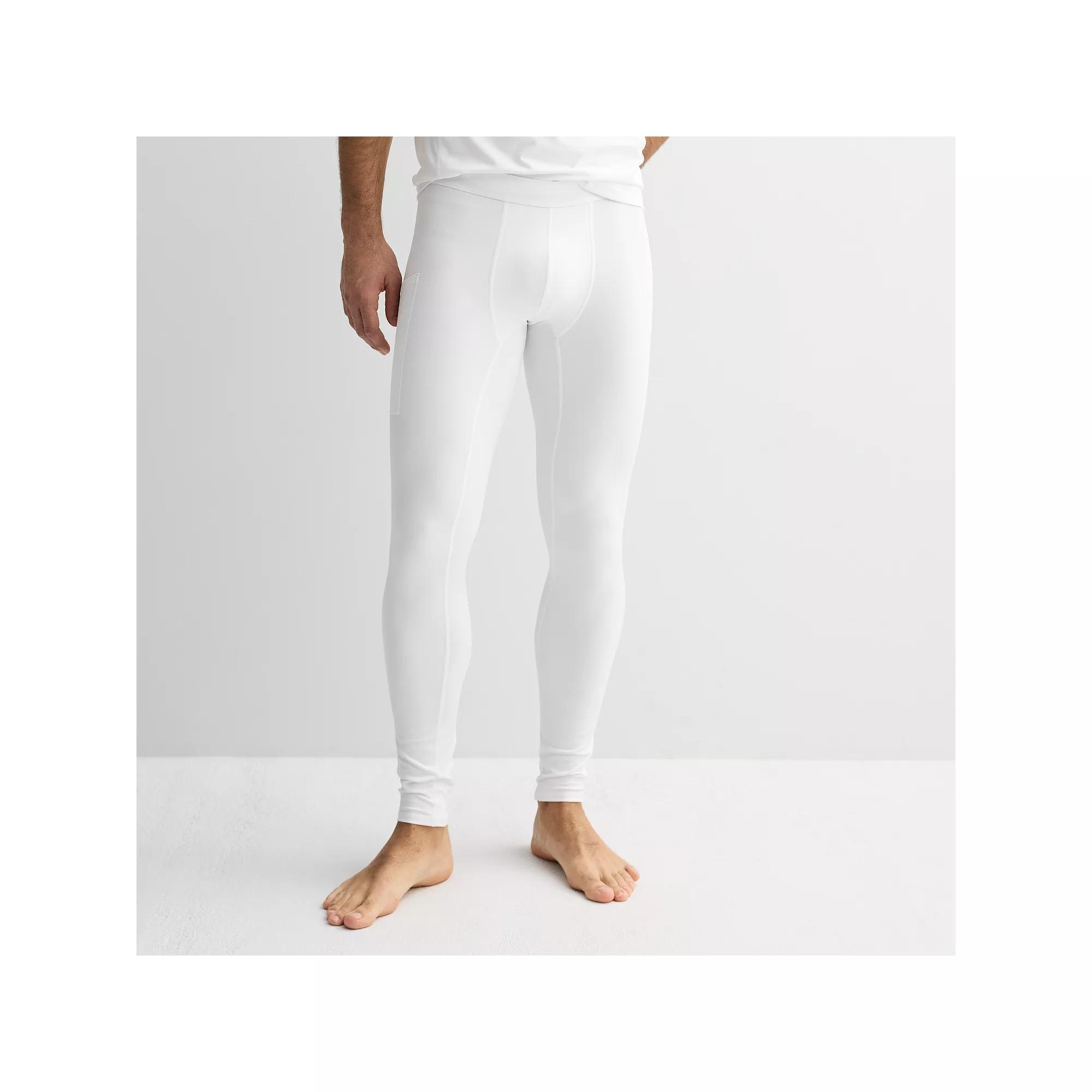 Men's Tek Gear® Base Layer Full-Length Tights, Size: Medium, Modern White Product Image