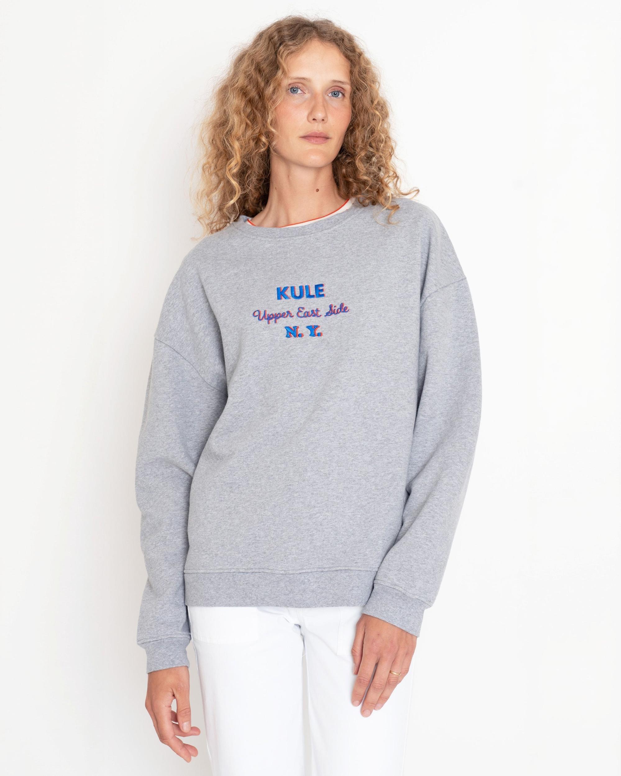 The Oversized Upper East Side Sweatshirt - Heather Grey Female Product Image