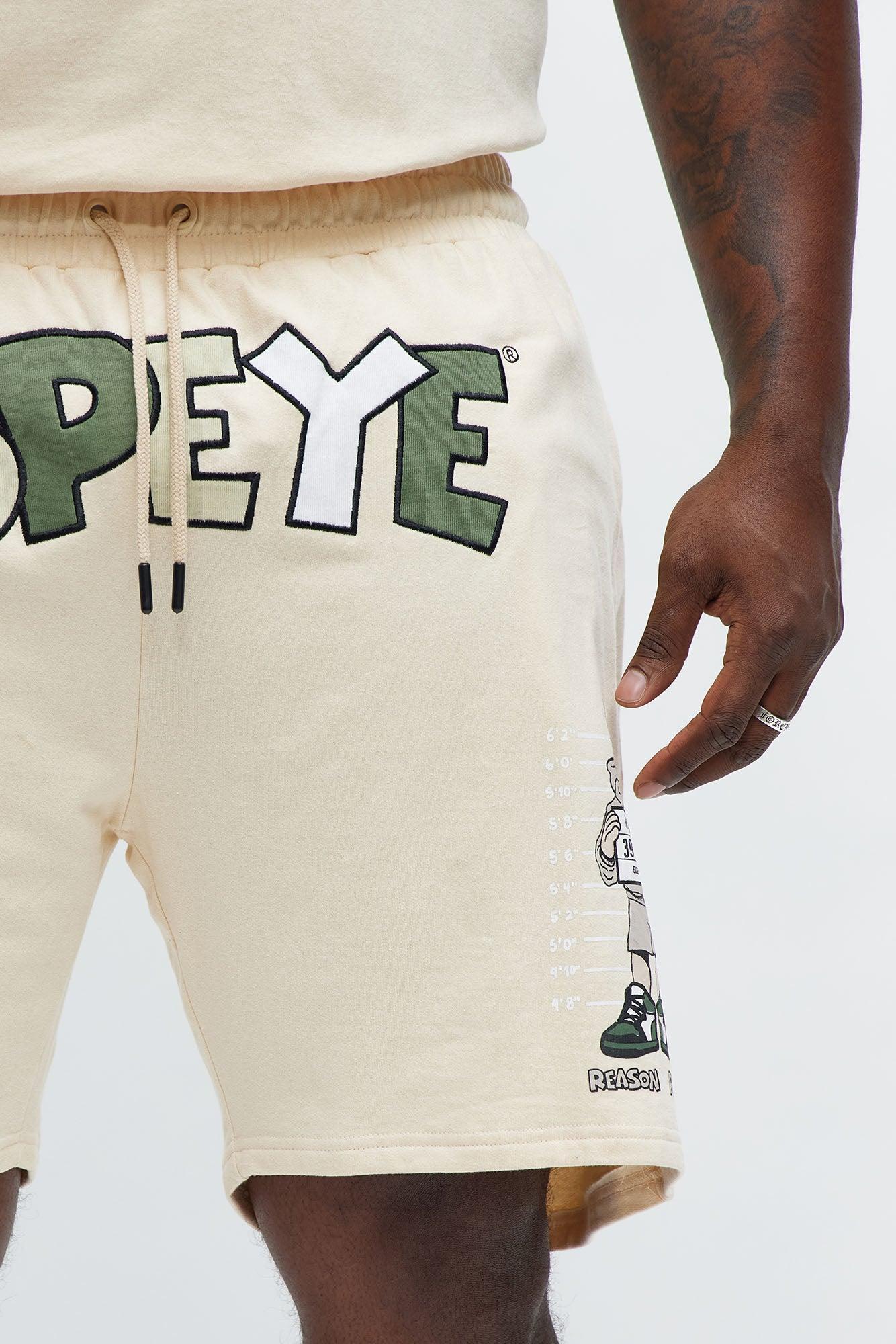 Popeye Wanted Sweatshorts - Tan Product Image