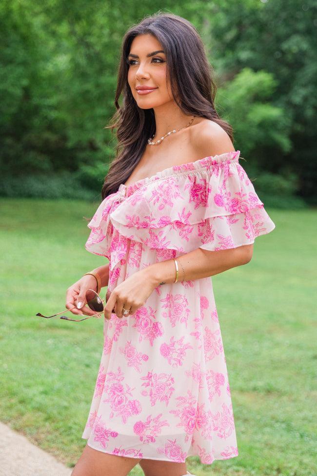 Just A Memory In Floral Fantasy Mini Dress FINAL SALE Product Image