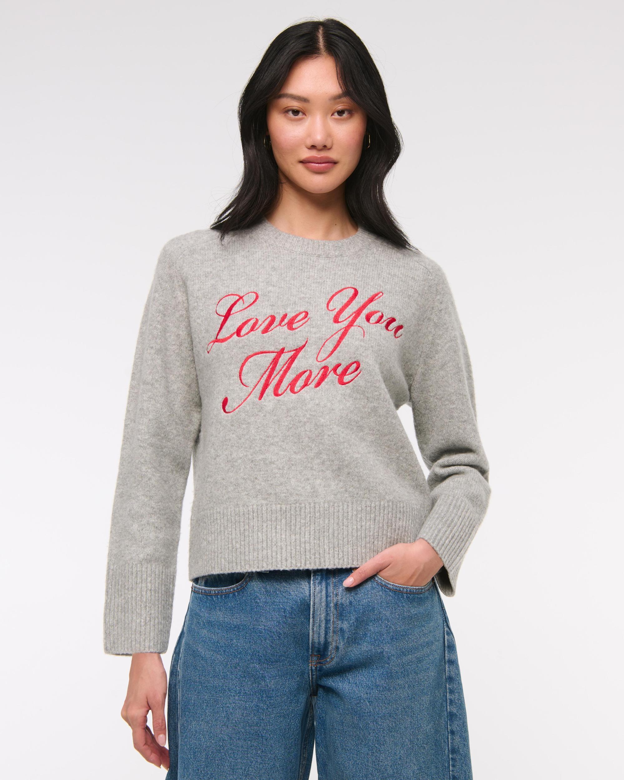 The A&F Madeline Textural Crew Sweater Product Image