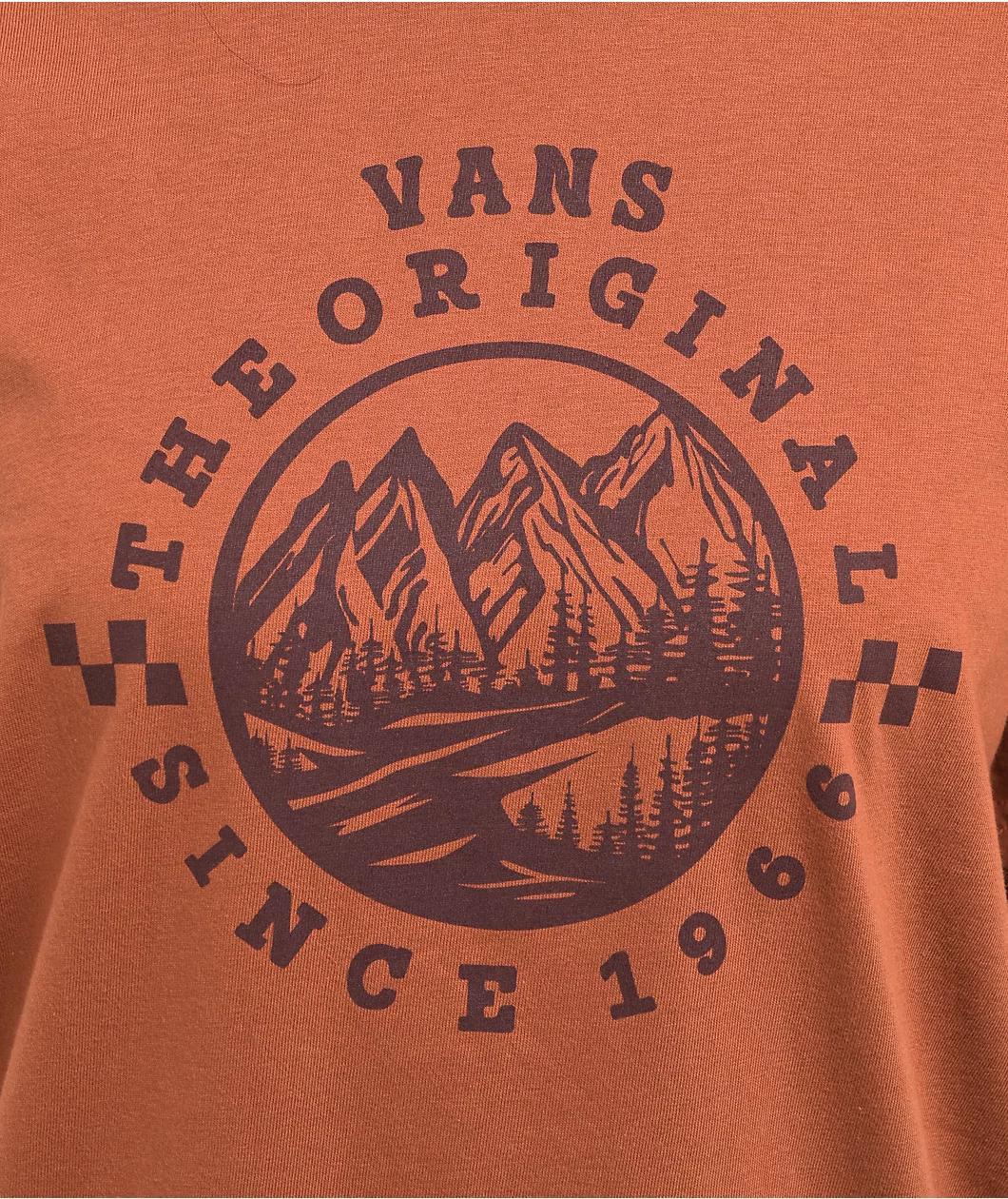 Vans Mountain Circle Oversized Tan T-Shirt Product Image