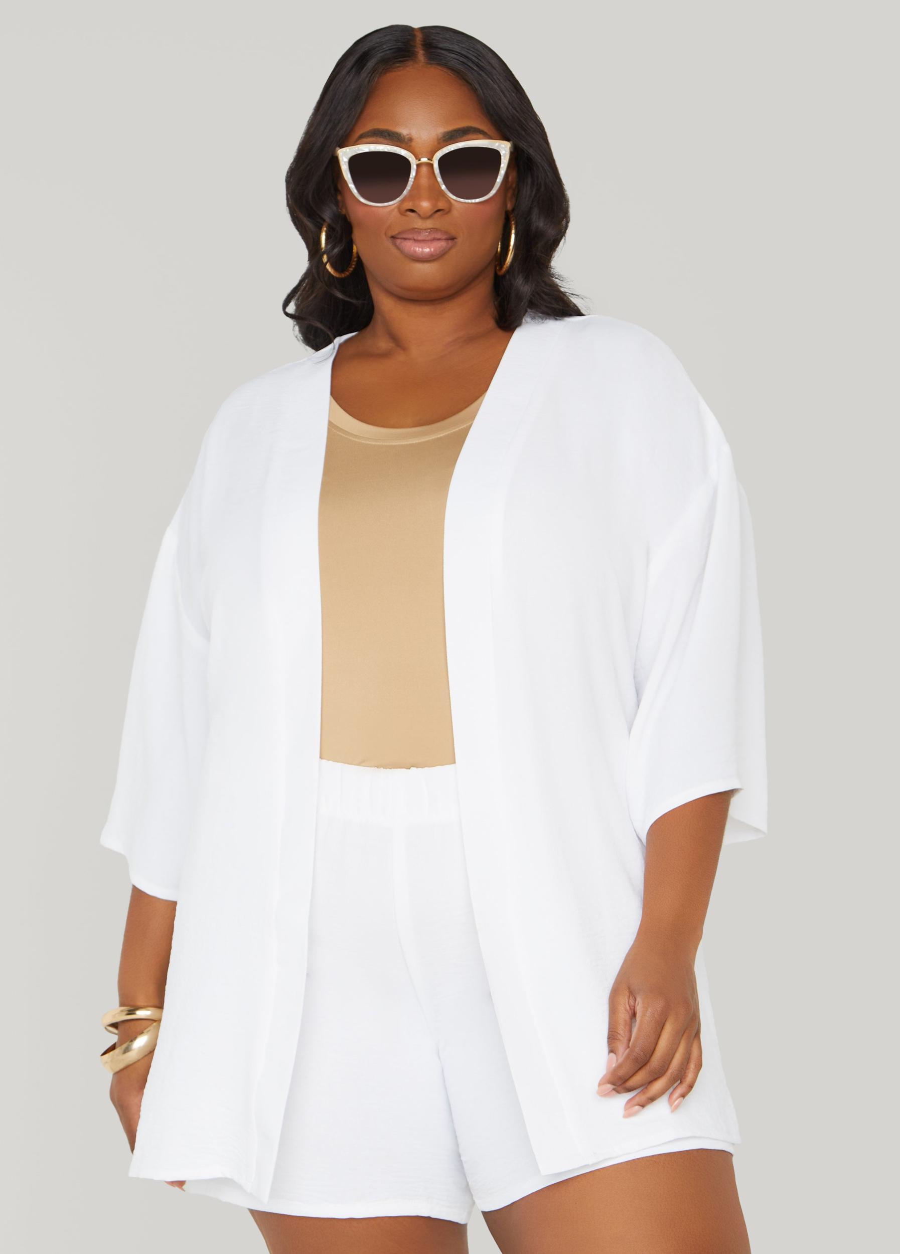 Textured Open Front Jacket Product Image