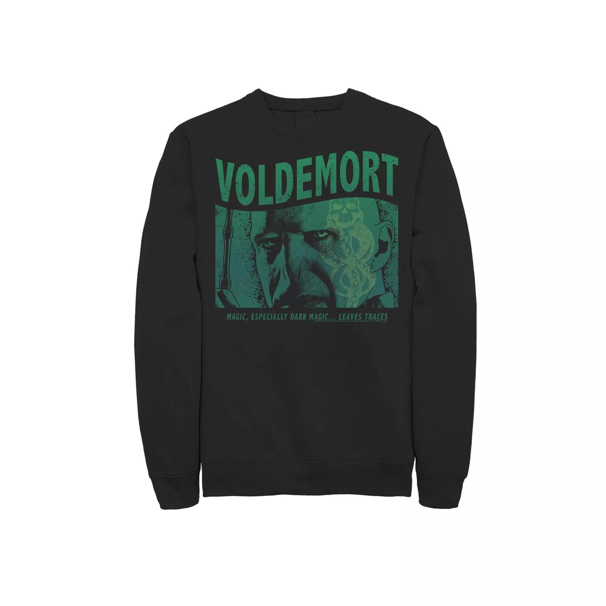 Men's Harry Potter Voldemort Dark Magic Leaves Traces Sweatshirt, Size: Medium, Black Product Image