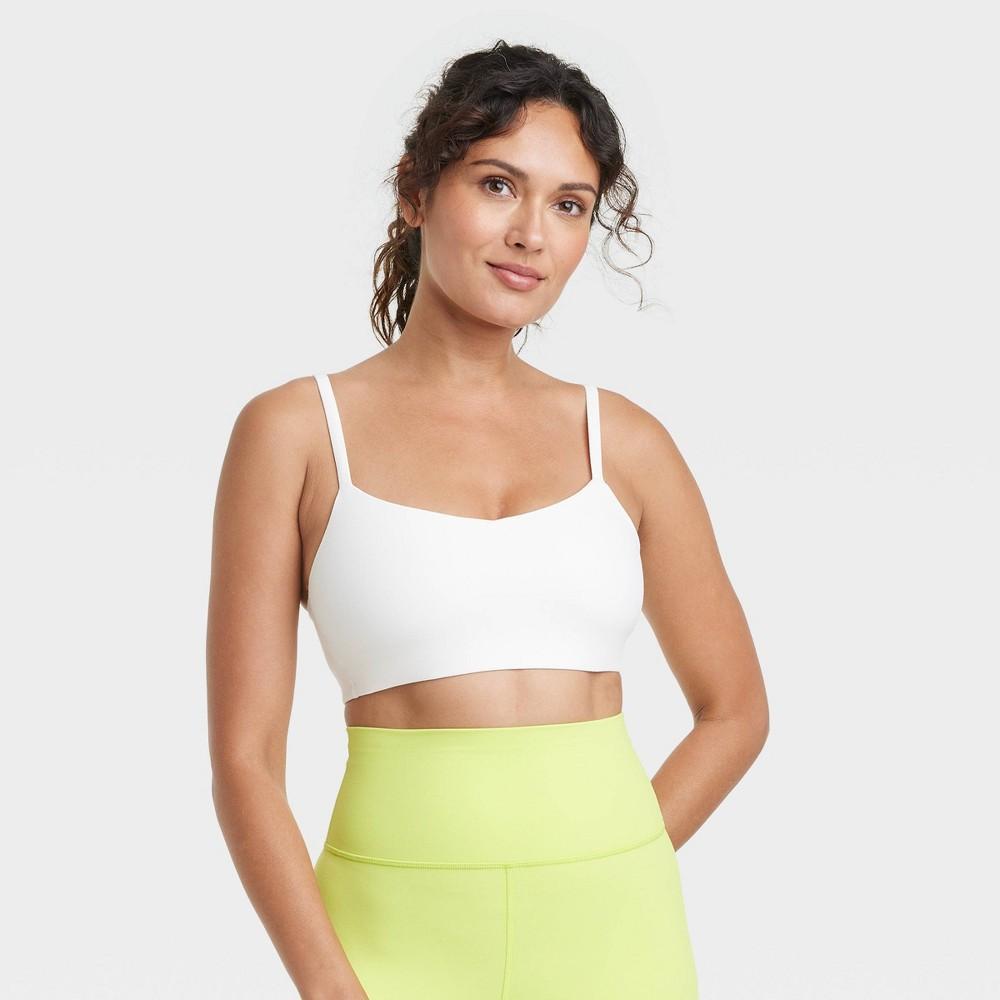 Womens Everyday Soft Light Support Strappy Sports Bra - All In Motion Black S: Moisture Wicking, Quick Drying Product Image