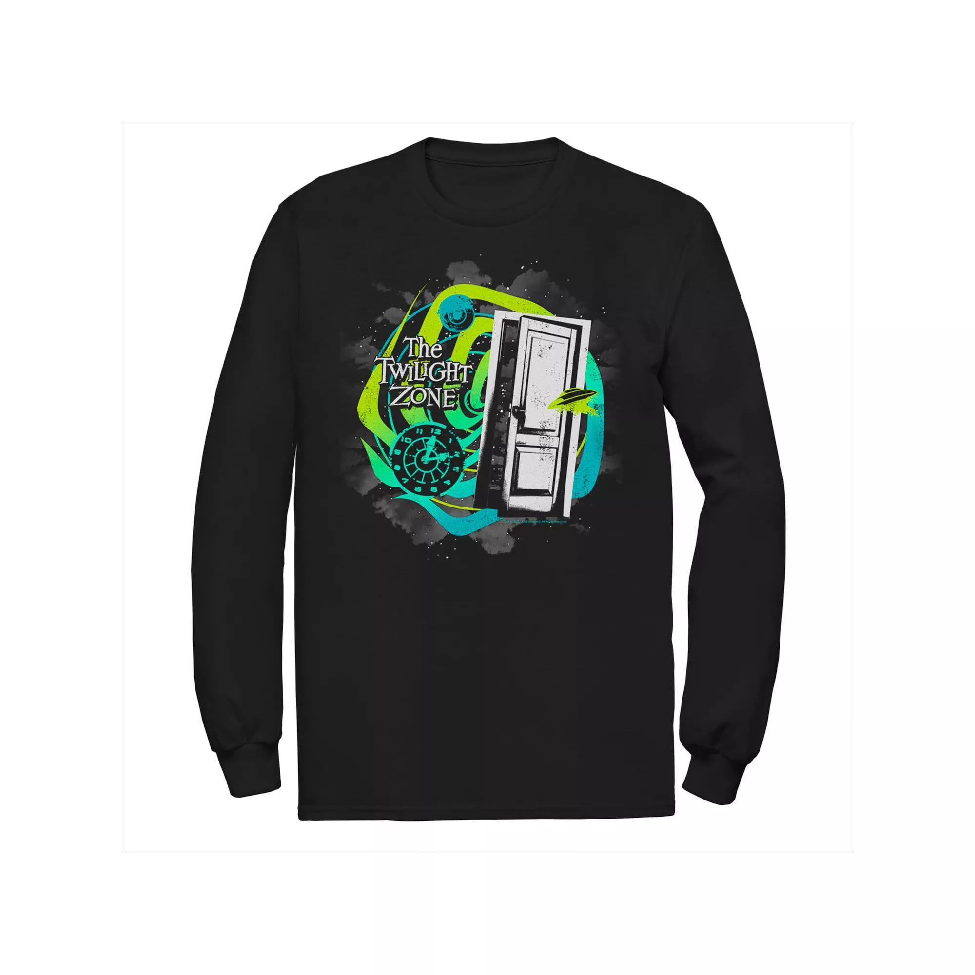 Men's The Twilight Zone Dimension Door Tee, Size: Small, Black Product Image
