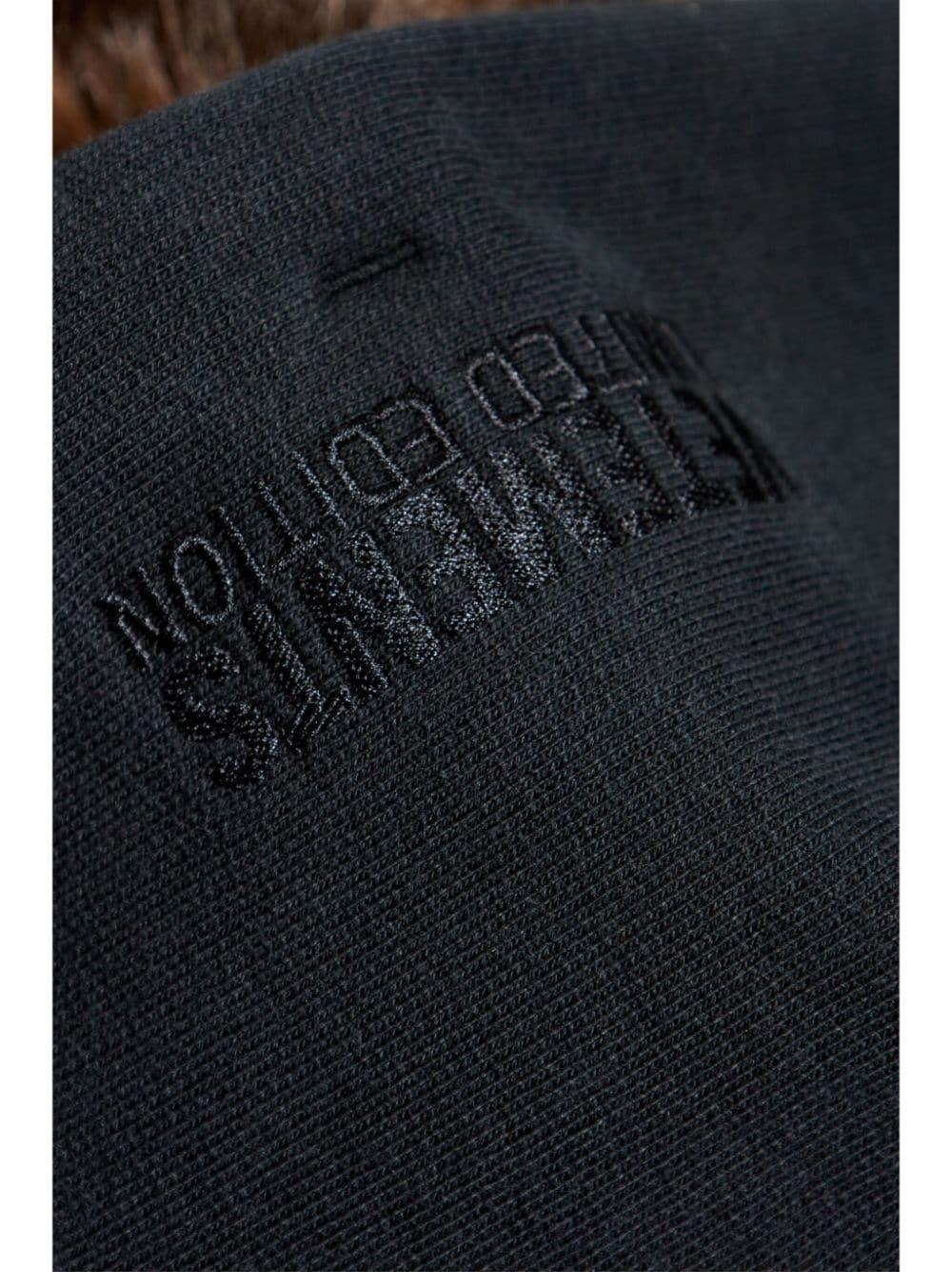 graphic-print cotton hoodie Product Image