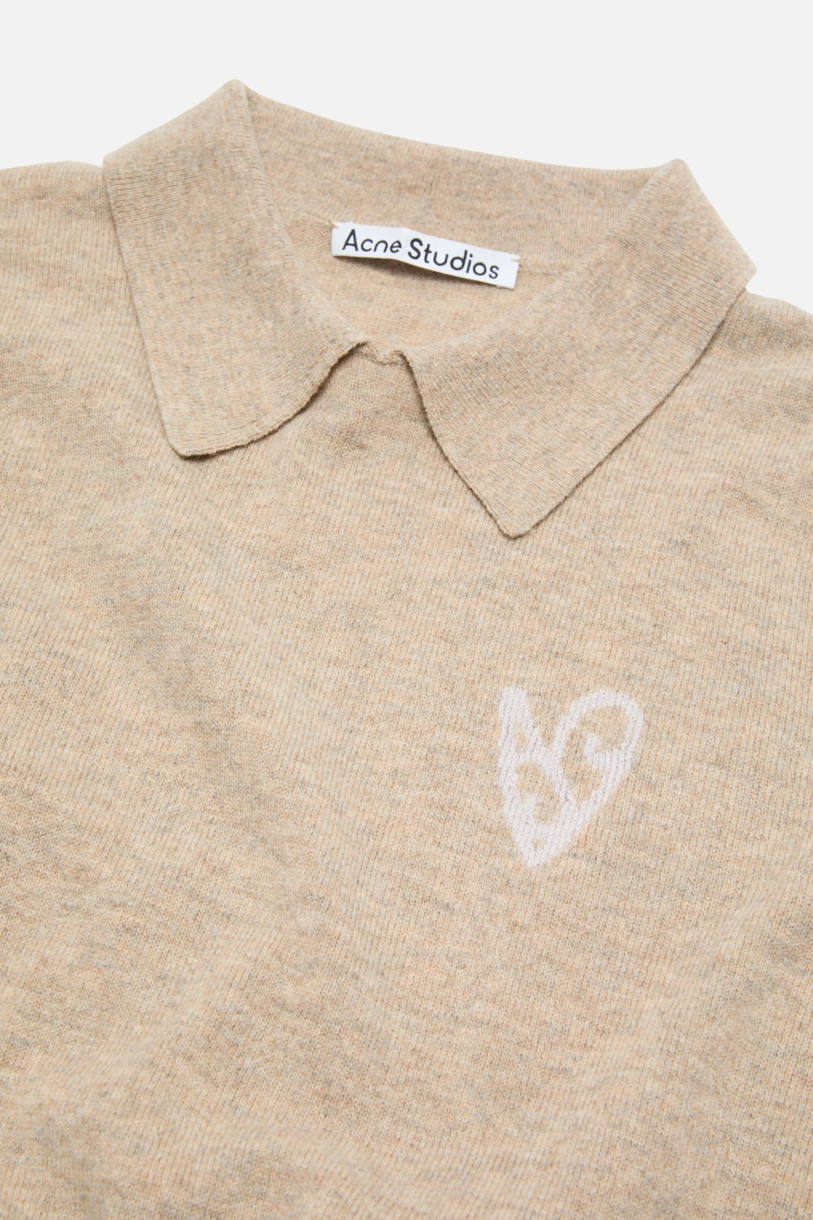 Yak wool polo sweater Product Image