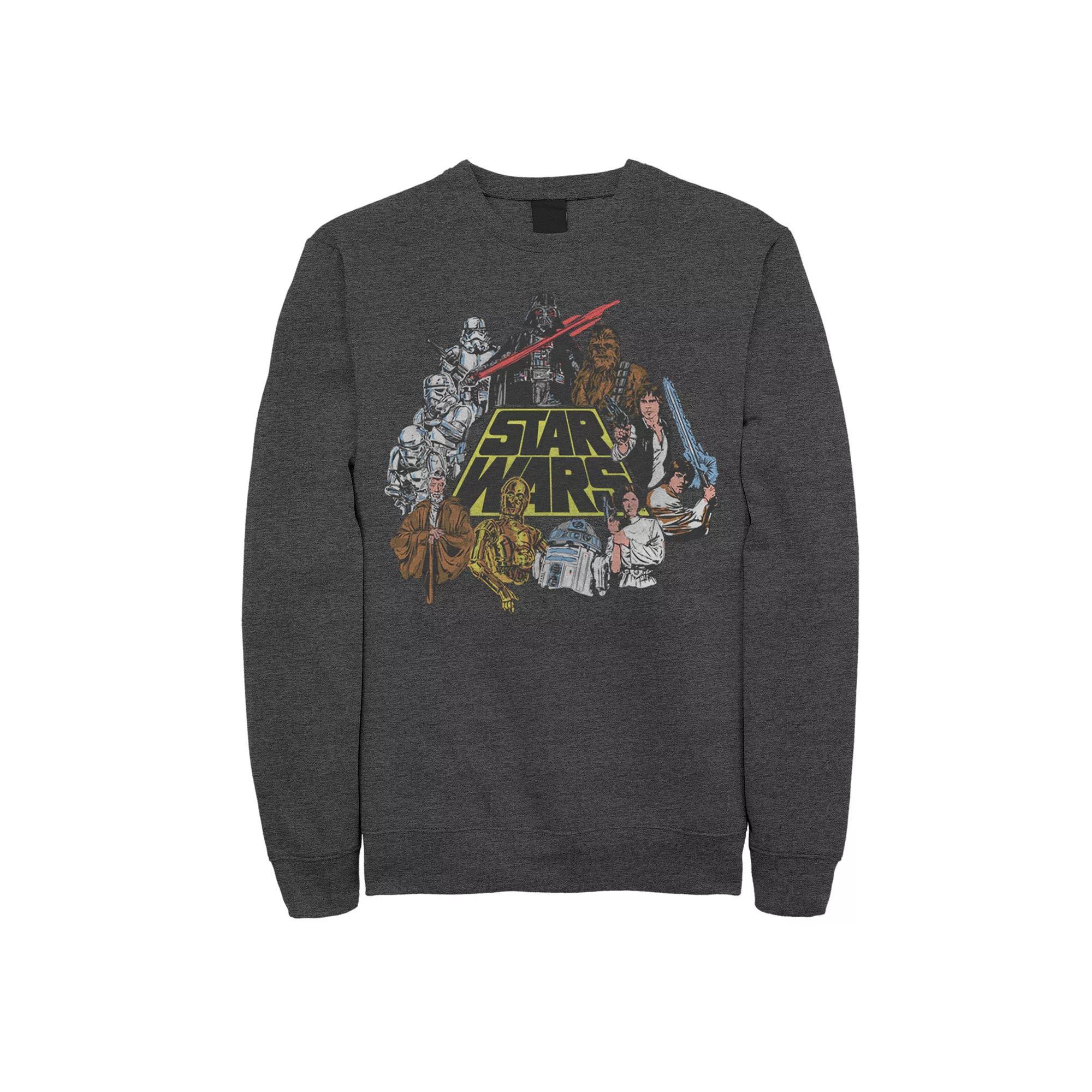 Men's Star Wars In Color Mens Tee, Size: XXL, Grey Heather Product Image