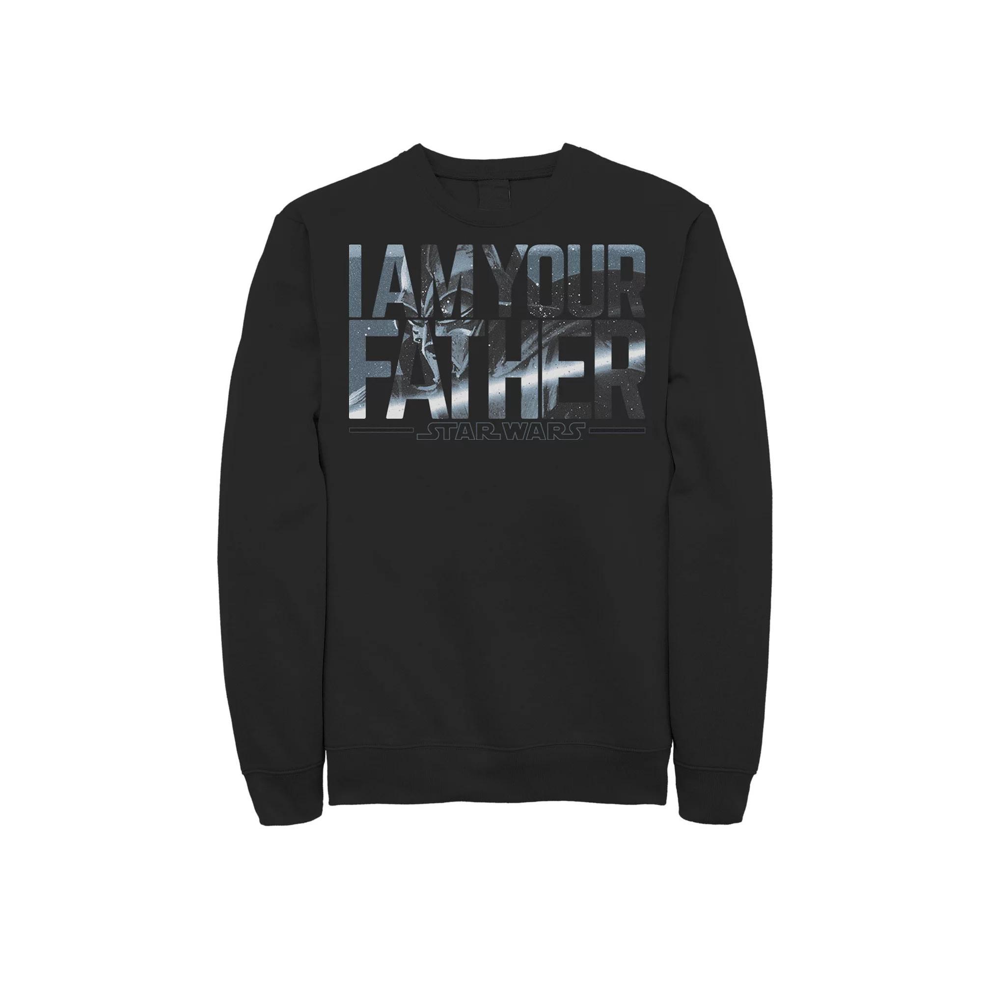 Men's Star Wars Darth Vader "I Am Your Father" Classic Sweatshirt, Size: Large, Black Product Image
