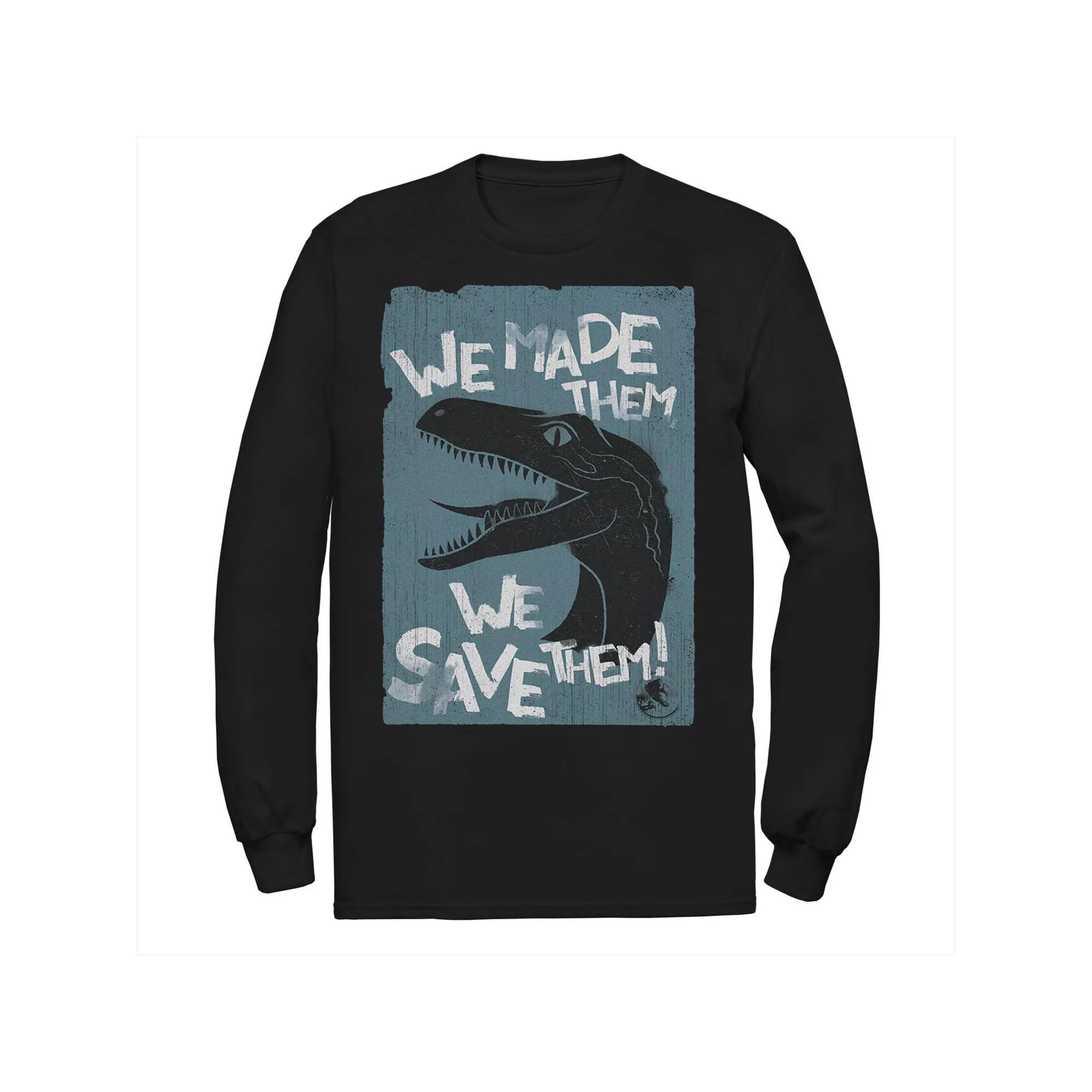 Men's Jurassic World Two We Made Them We Save Them Tee, Size: 3XL, Blue Product Image