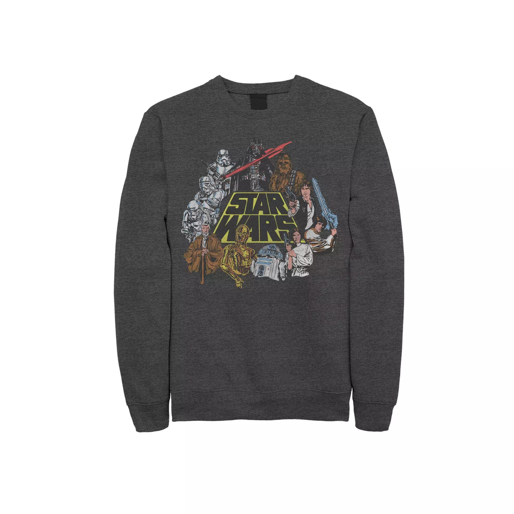 Men's Star Wars In Color Mens Tee, Size: XXL, Grey Heather Product Image