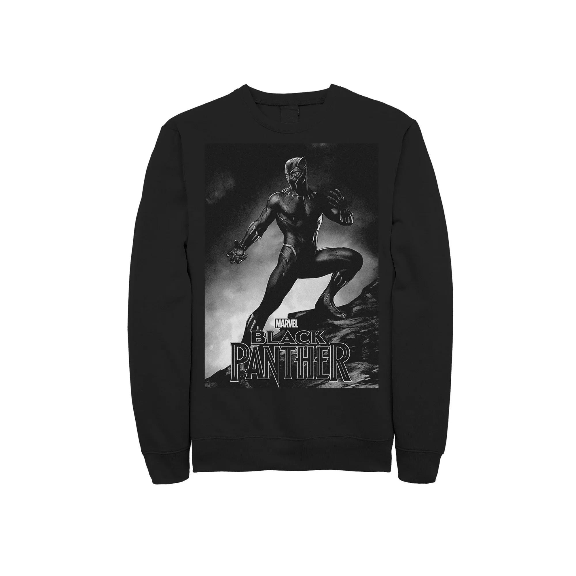 Mens Marvel Panther Movie Shadow Cliff Stance Sweatshirt Product Image
