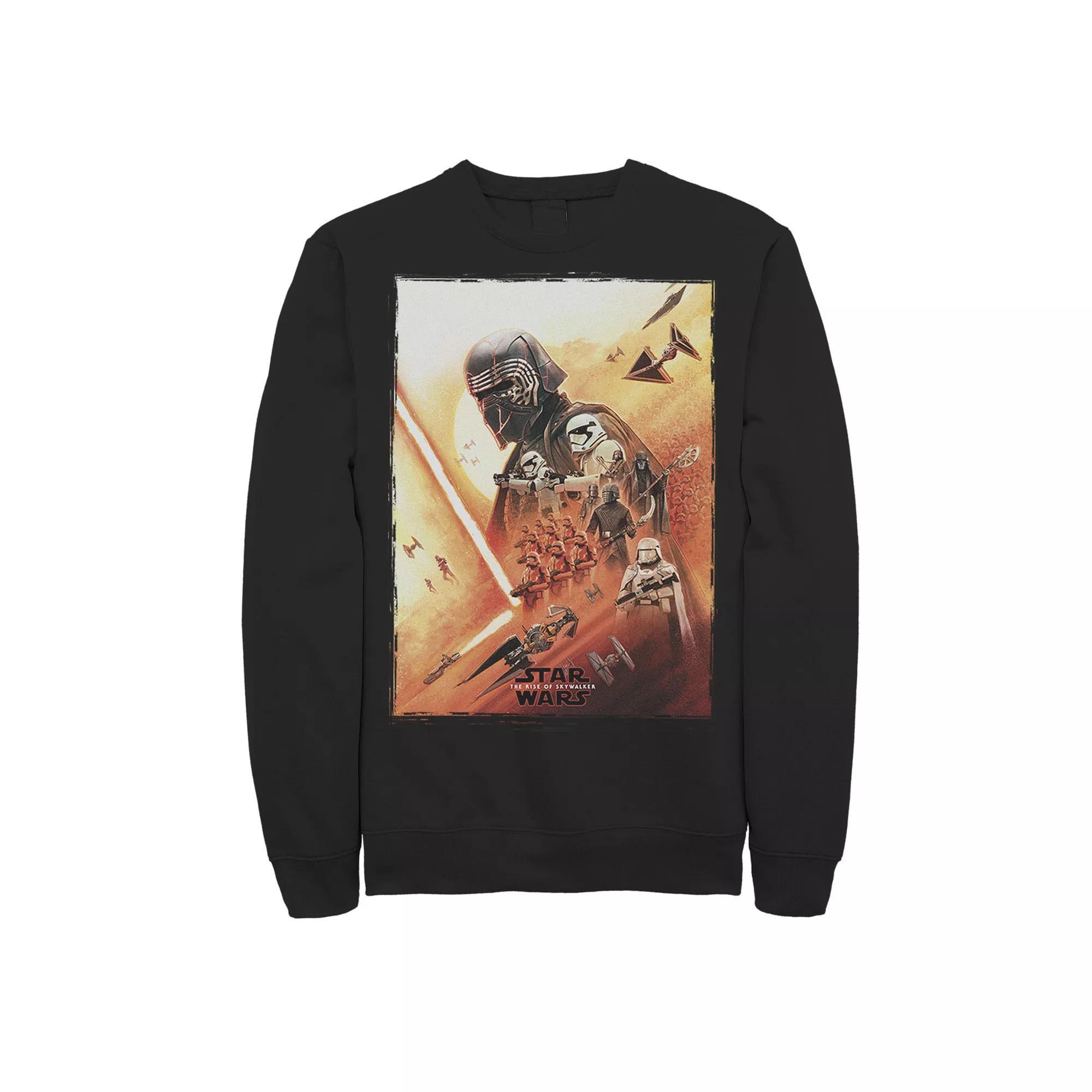 Men's Star Wars The Rise of Skywalker Kylo Poster Sweatshirt, Size: Medium, Black Product Image