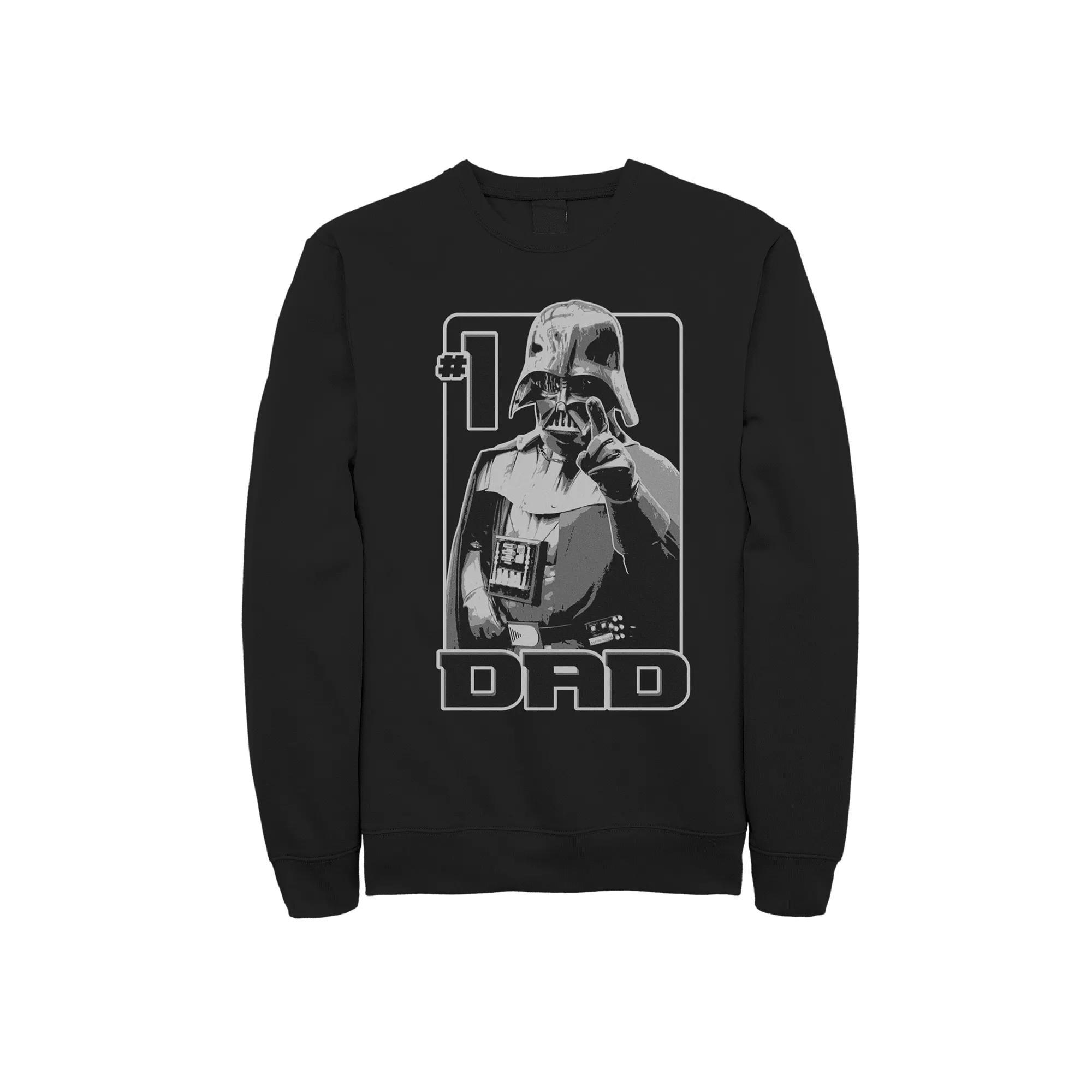 Men's The Empire Strikes Back Ep5 Still Number One Sweatshirt, Size: Small, Black Product Image