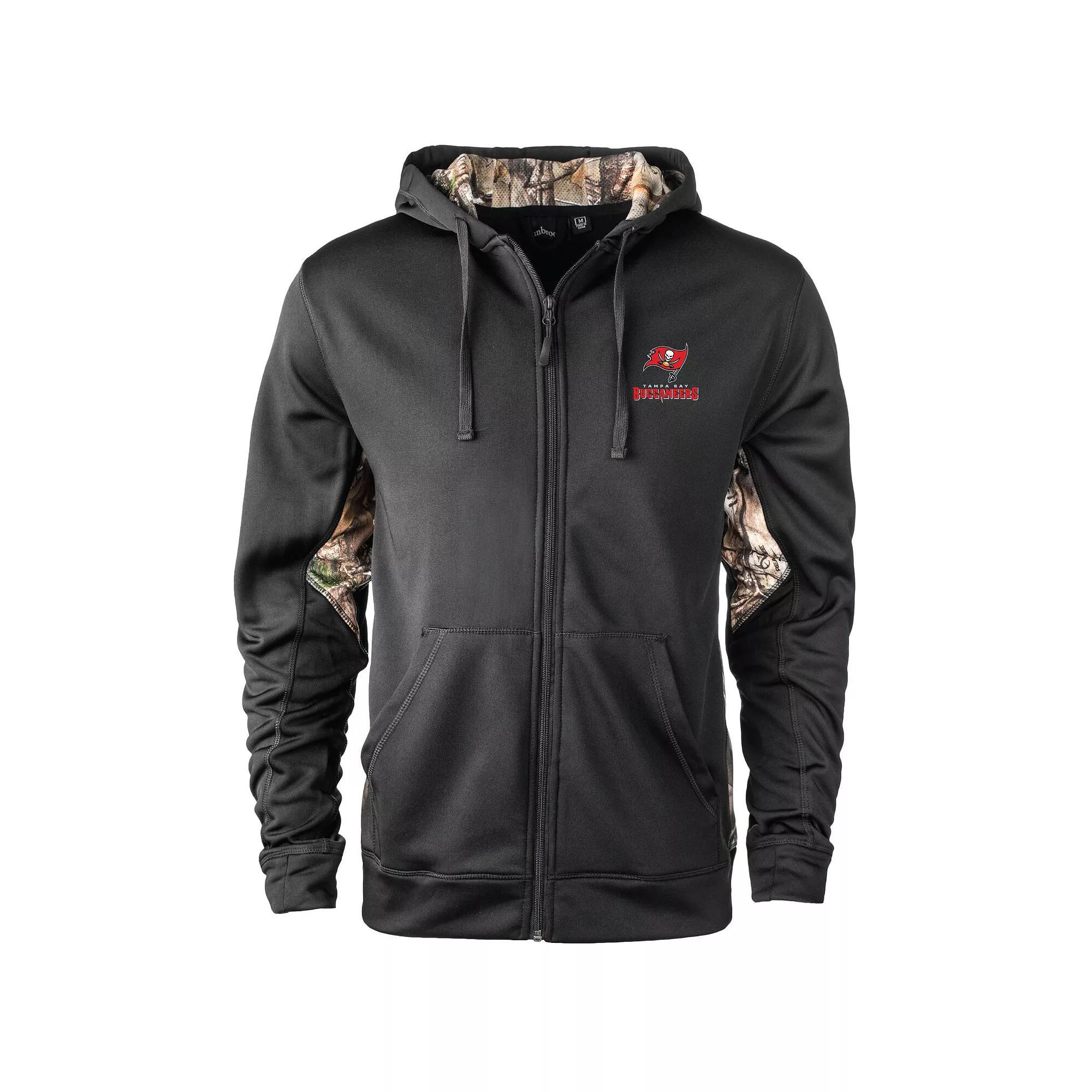 Men's Black/Realtree Camo Tampa Bay Buccaneers Decoy Tech Fleece Full-Zip Jacket, Size: 3XL Product Image