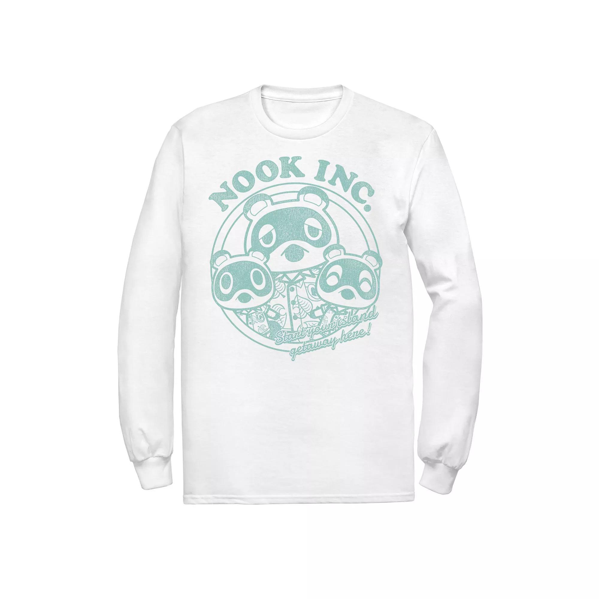 Men's Animal Crossing: New Horizons Nook Inc.Island Getaway Tee, Size: Medium, White Product Image