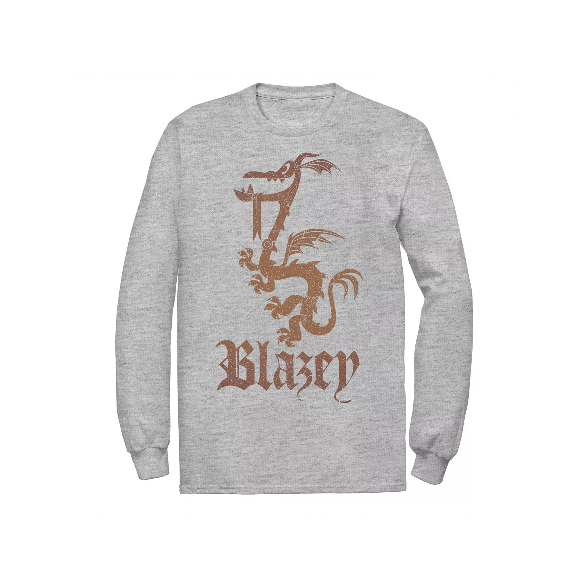 Disney / Pixar's Onward Men's Blazey Crest Tee, Size: XL, Athletic Grey Product Image