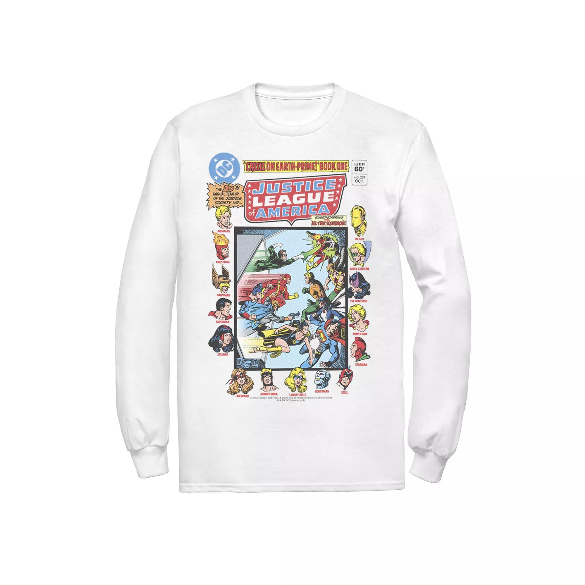Mens DC Comics Justice League Of America Cover Tee Product Image