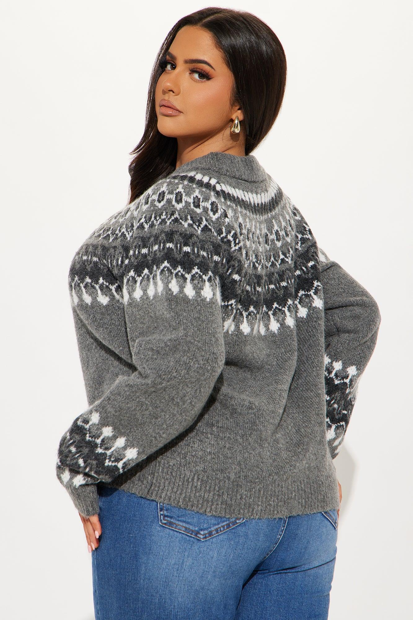 Ski Trip Fair Isle Sweater - Grey/combo Product Image