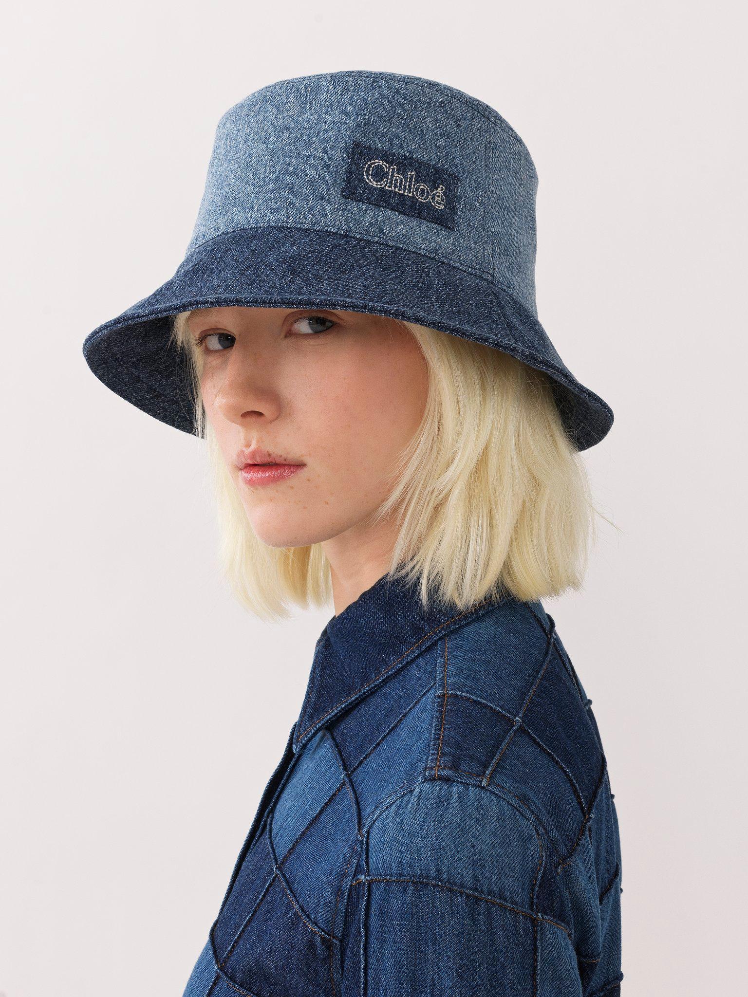 Romy bucket hat in denim Product Image