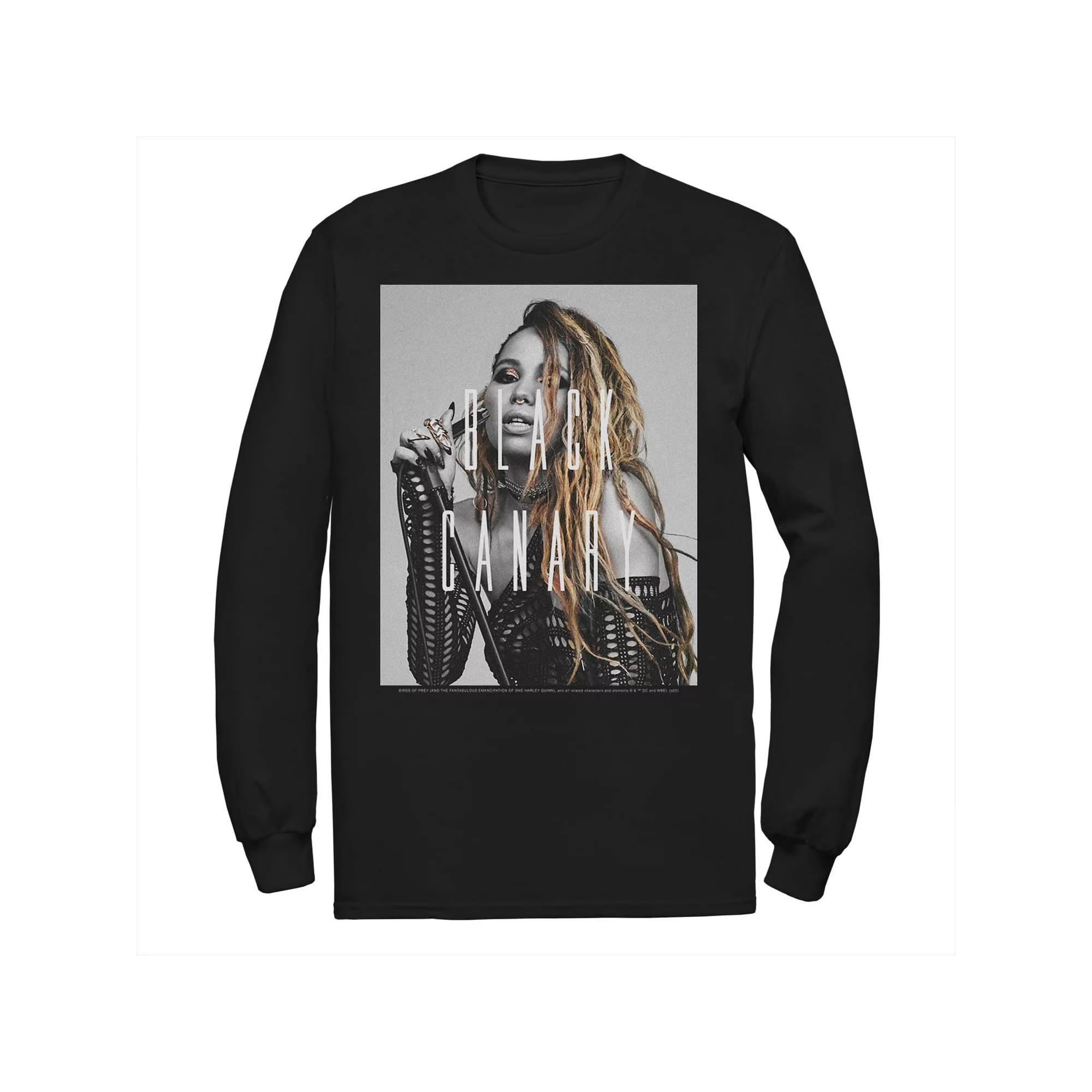 Men's DC Comics Birds Of Prey Black Canary Text Overlay Poster Tee, Size: Medium Product Image