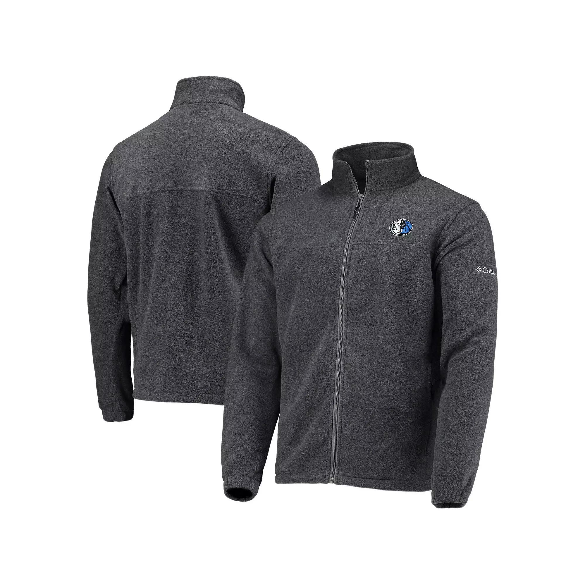 Men's Columbia Dallas Mavericks Heathered Charcoal Flanker Full-Zip Jacket, Size: Large Product Image