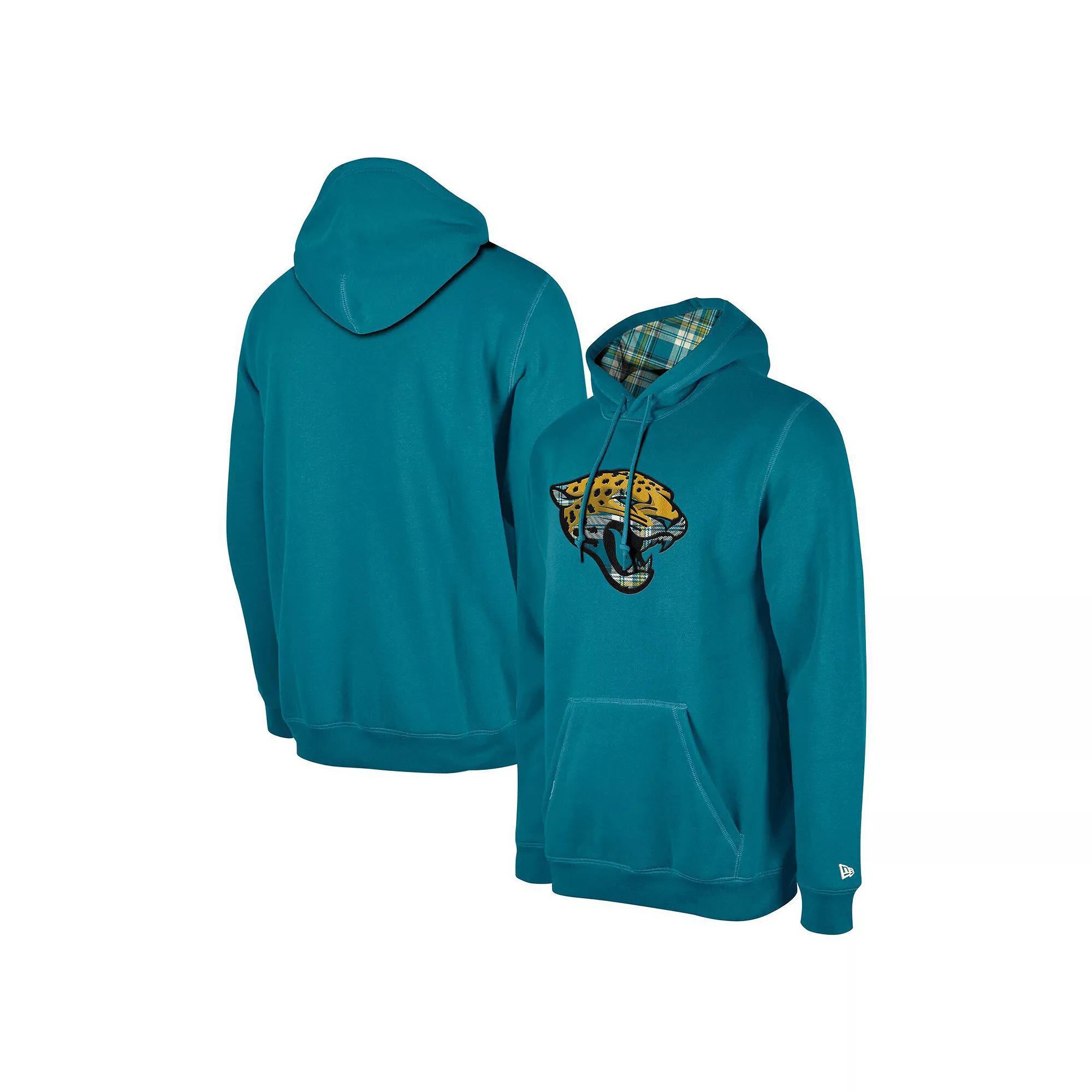 Men's New Era College Navy Seattle Seahawks 3rd Down Plaid Pullover Hoodie, Size: Medium, Team Product Image